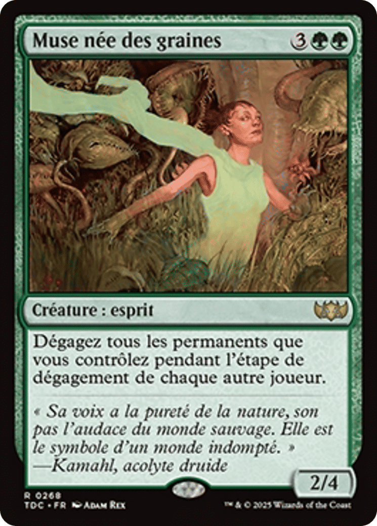 Muse née des graines — Tarkir: Dragonstorm Commander — Magic: The Gathering