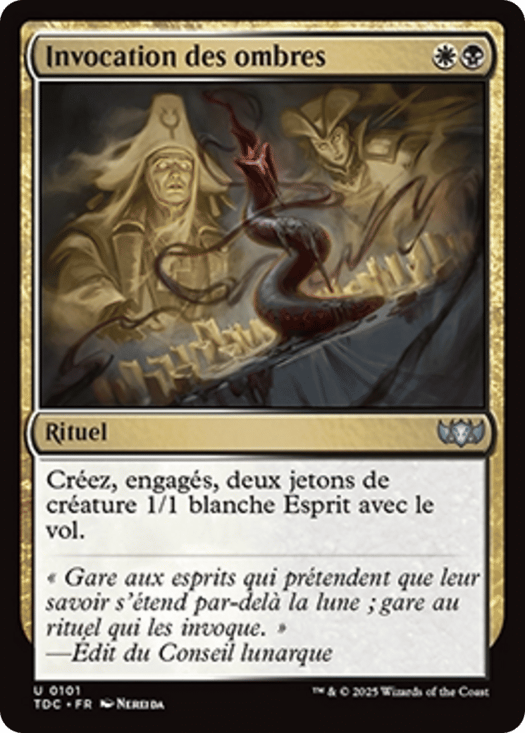 Invocation des ombres — Tarkir: Dragonstorm Commander — Magic: The Gathering