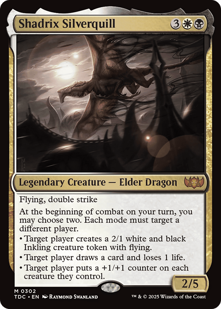 Shadrix Silverquill — Tarkir: Dragonstorm Commander — Magic: The Gathering