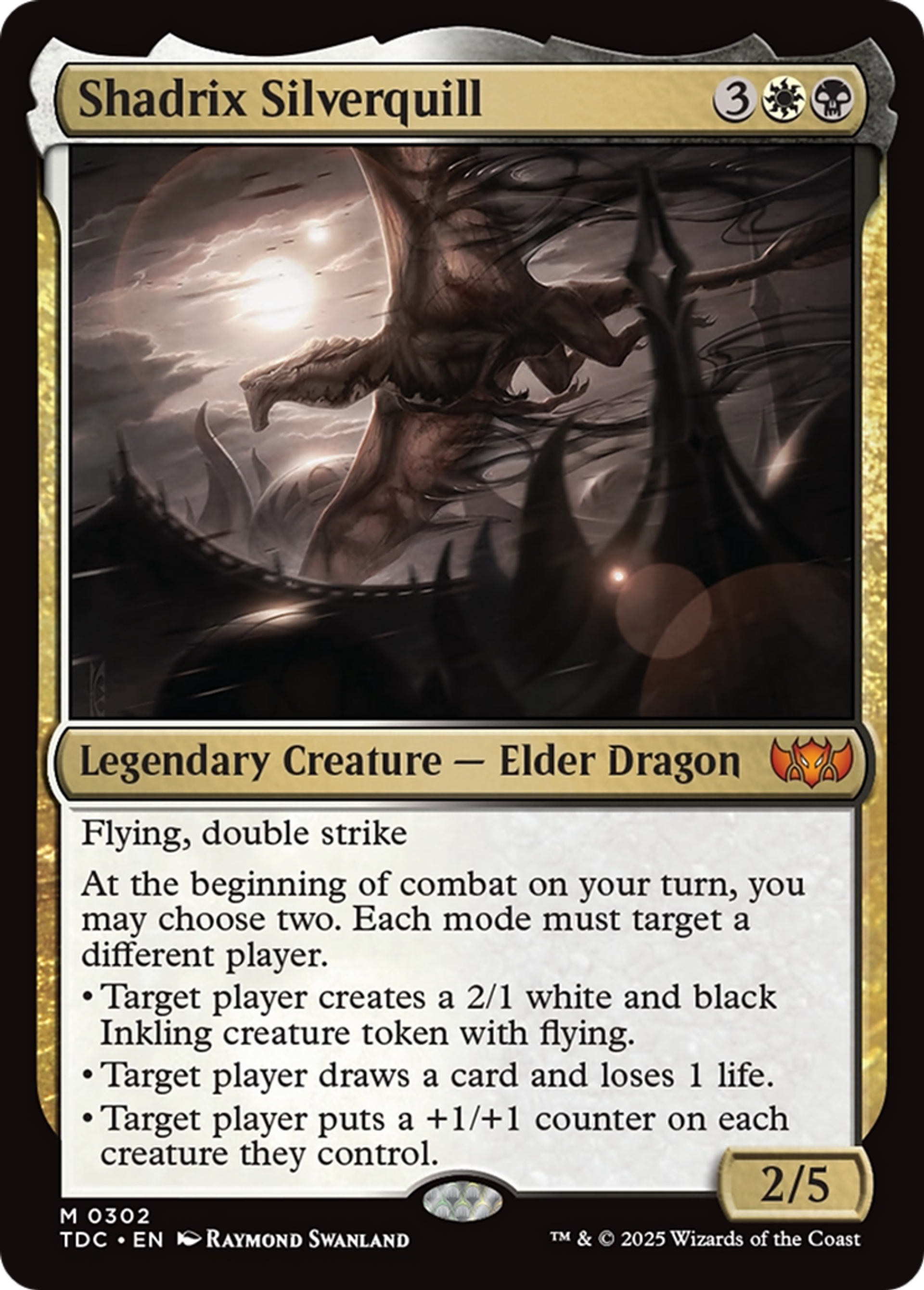 Shadrix Silverquill — Tarkir: Dragonstorm Commander — Magic: The Gathering