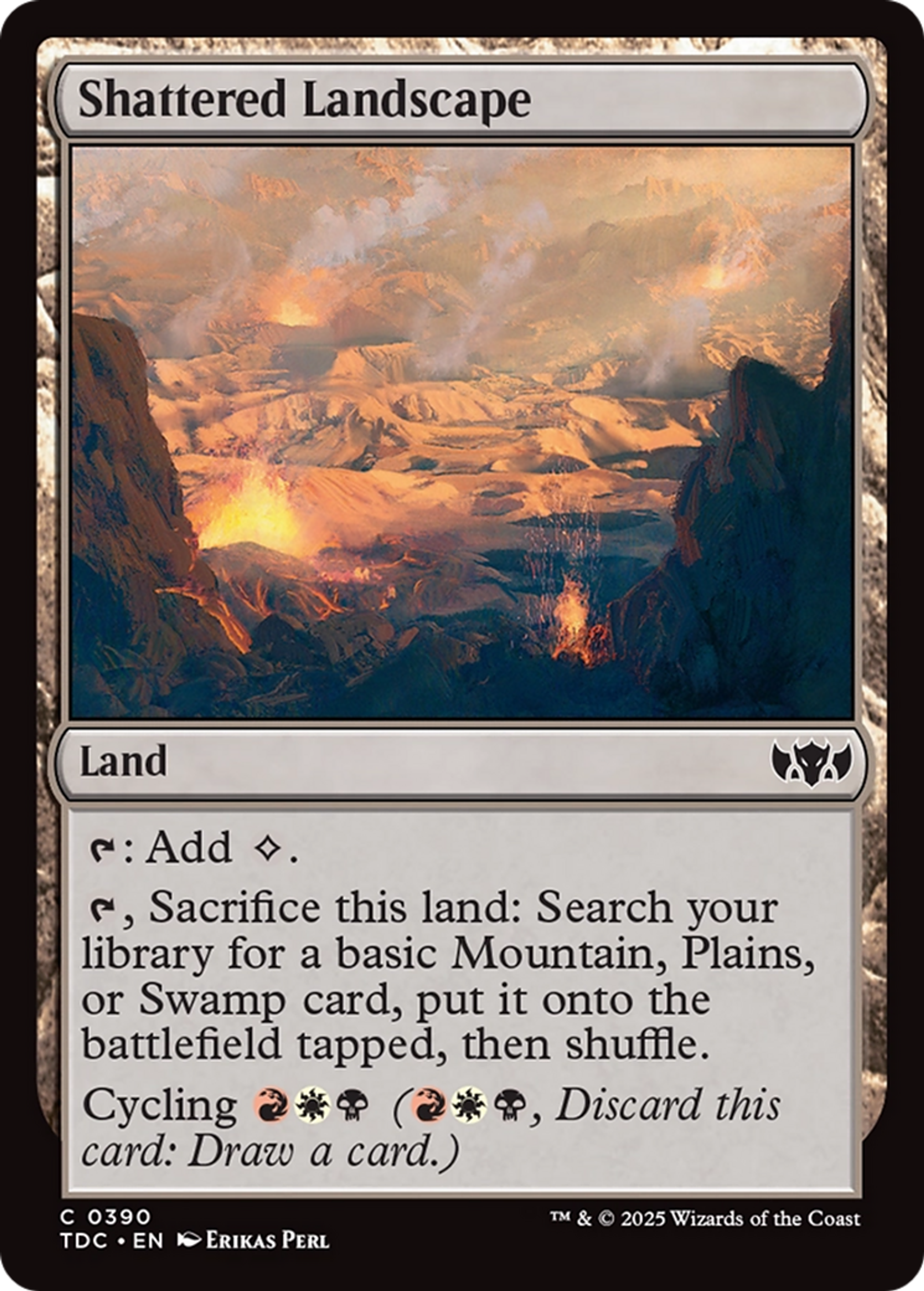 Shattered Landscape — Tarkir: Dragonstorm Commander — Magic: The Gathering