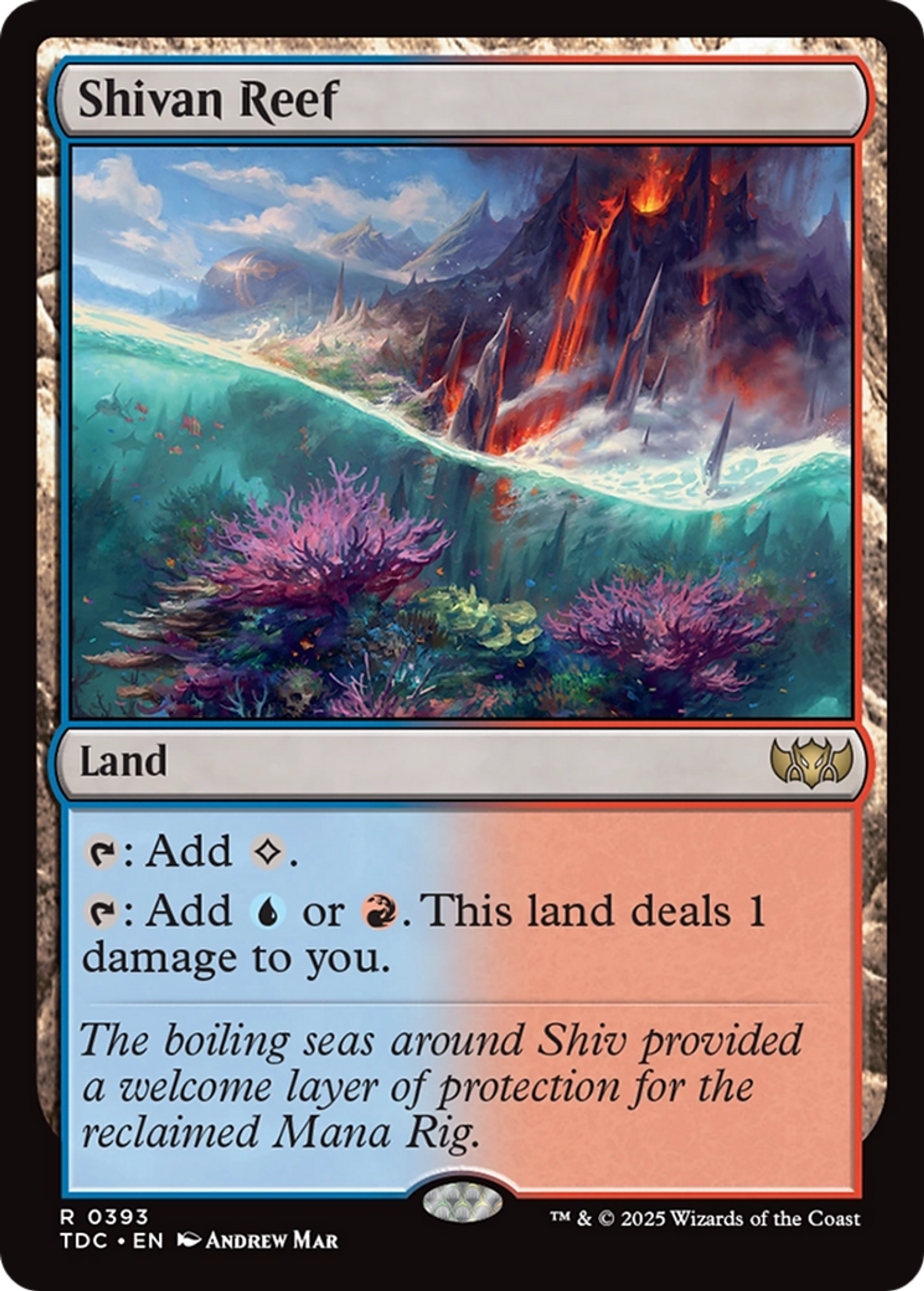 Shivan Reef — Tarkir: Dragonstorm Commander — Magic: The Gathering