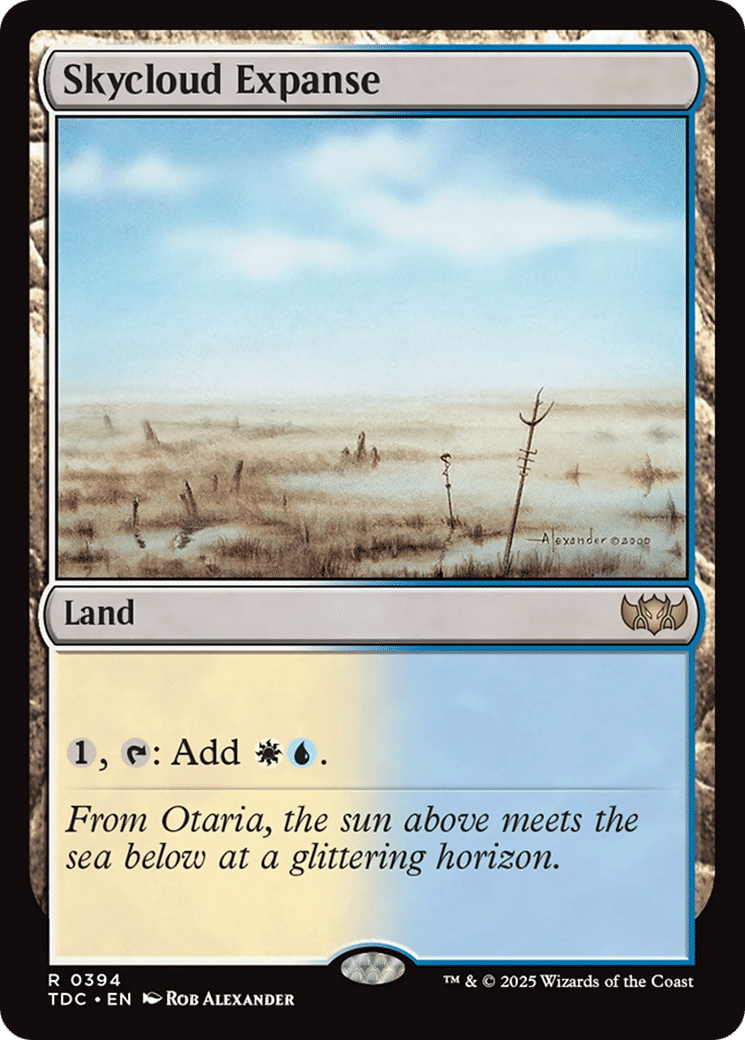 Skycloud Expanse — Tarkir: Dragonstorm Commander — Magic: The Gathering
