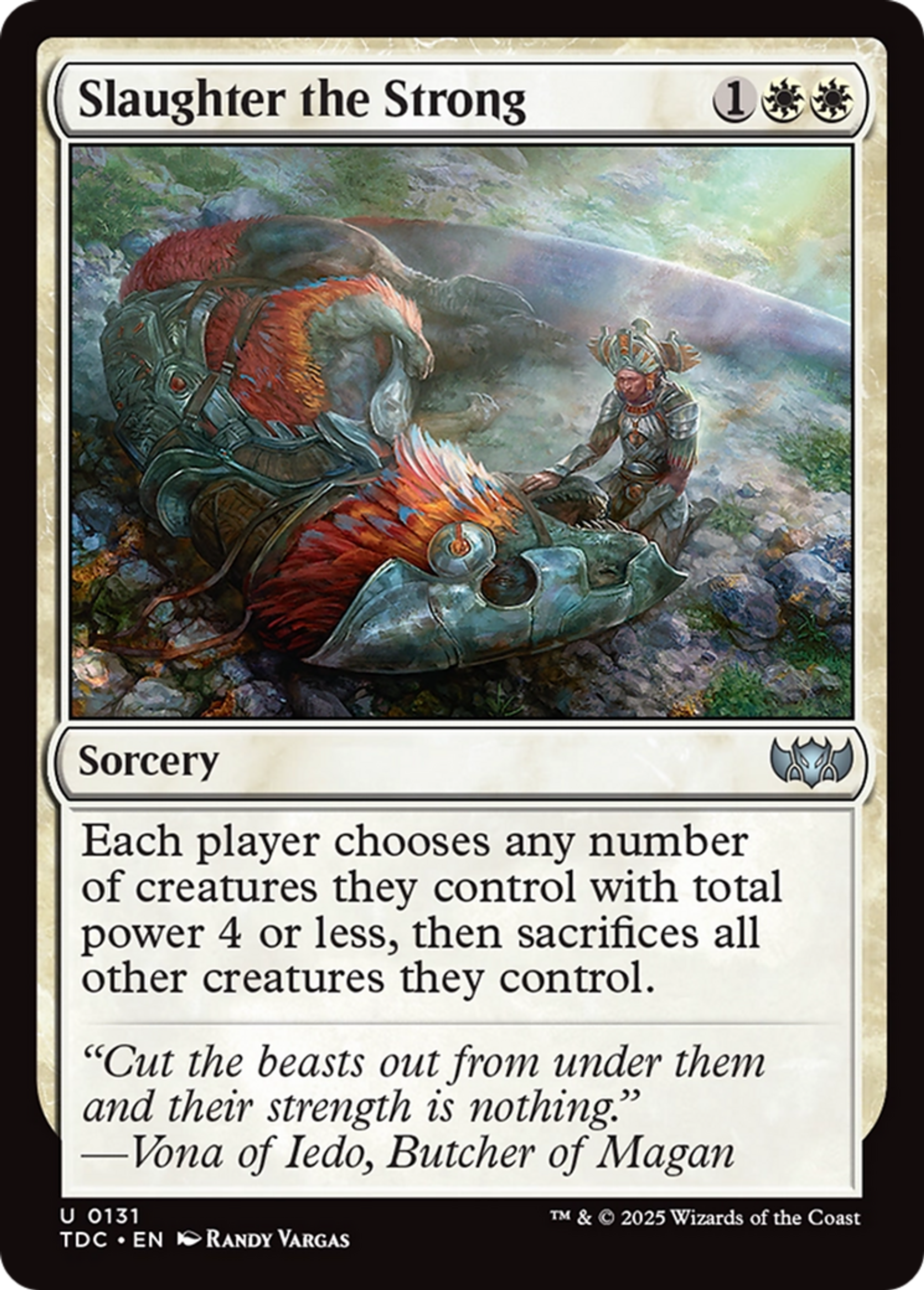 Slaughter the Strong — Tarkir: Dragonstorm Commander — Magic: The Gathering