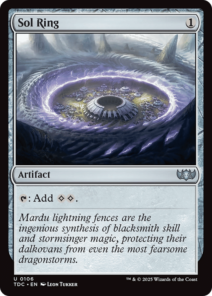 Anneau solaire — Tarkir: Dragonstorm Commander — Magic: The Gathering