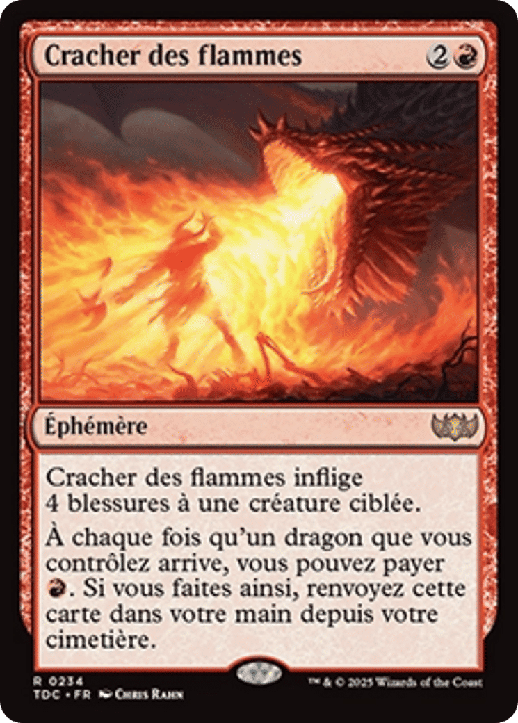 Cracher des flammes — Tarkir: Dragonstorm Commander — Magic: The Gathering