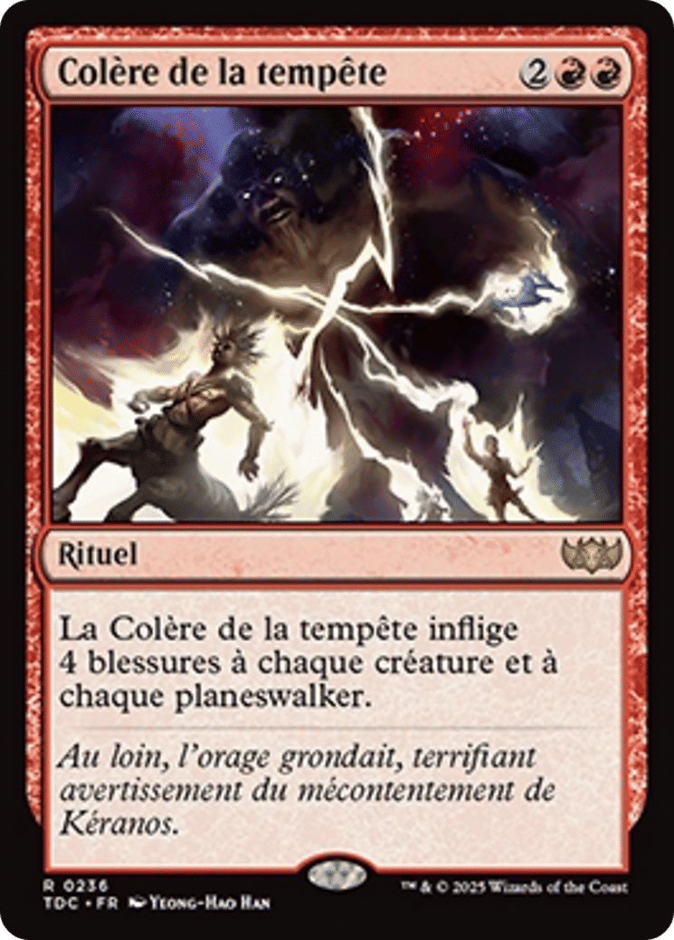 Colère de la tempête — Tarkir: Dragonstorm Commander — Magic: The Gathering