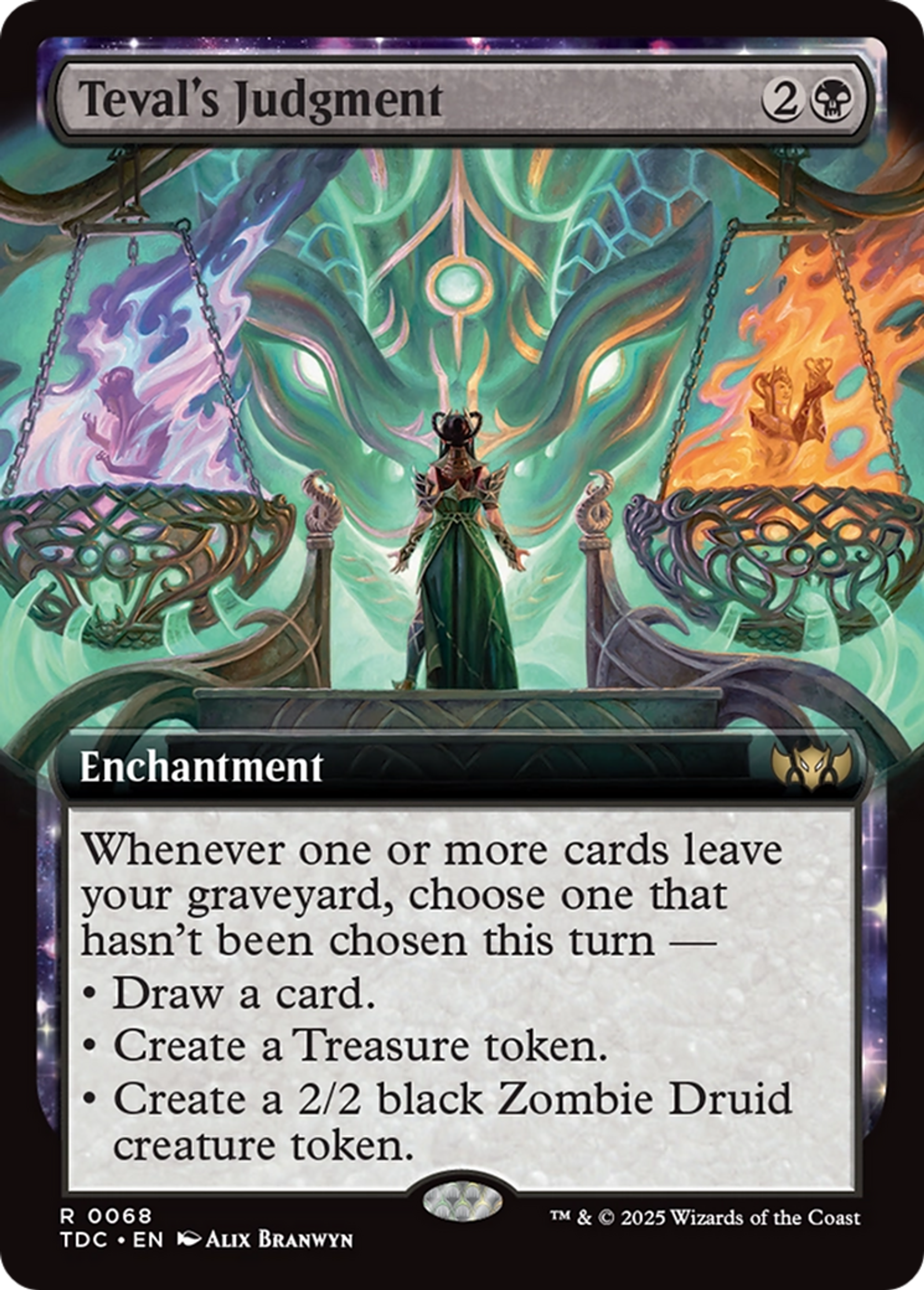 Jugement de Teval — Tarkir: Dragonstorm Commander — Magic: The Gathering
