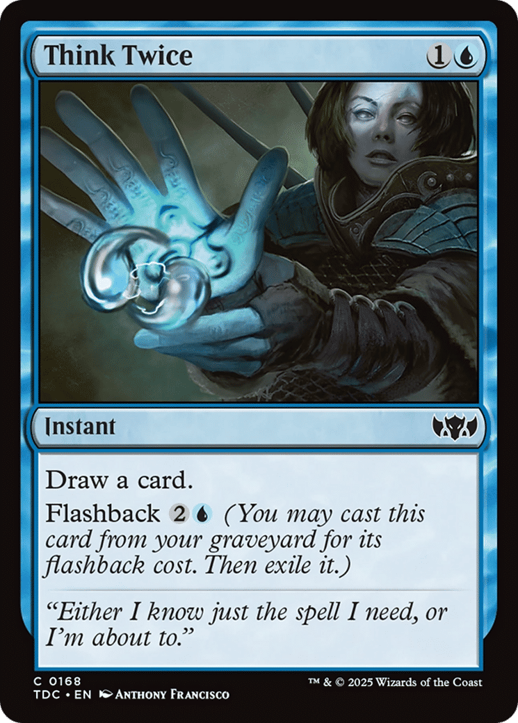 Think Twice — Tarkir: Dragonstorm Commander — Magic: The Gathering
