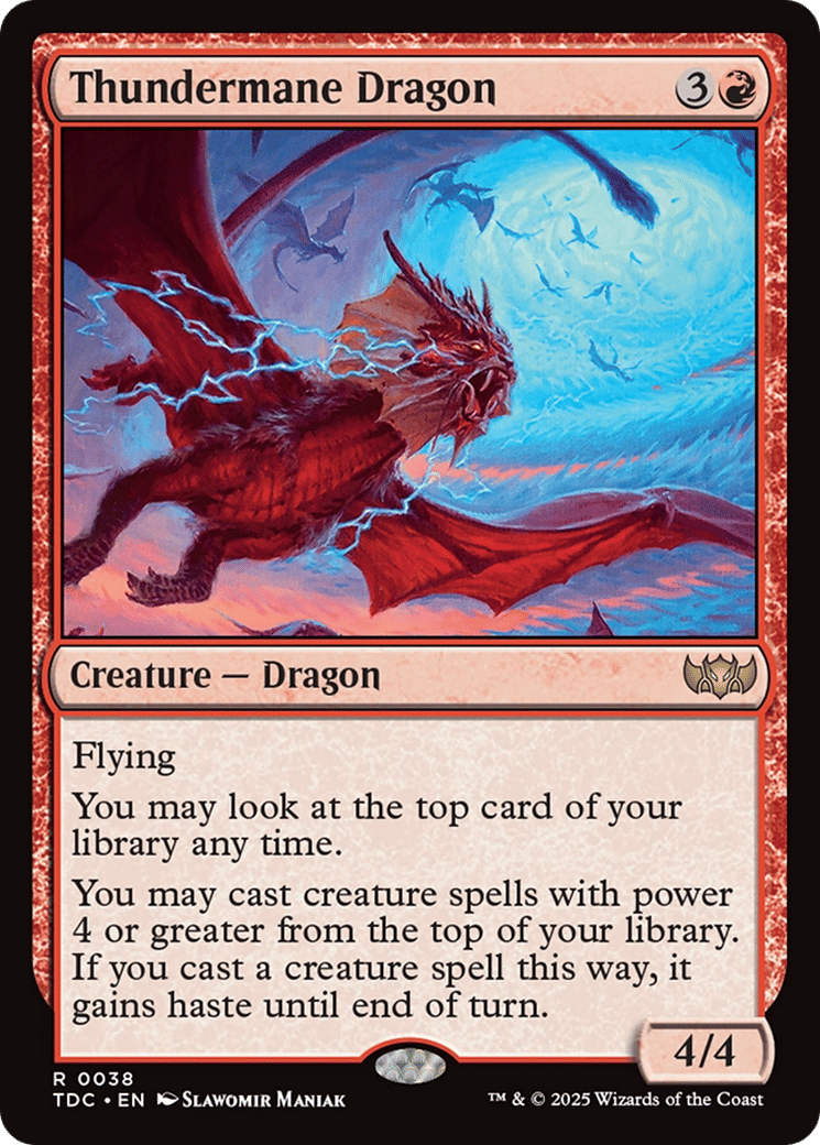 Thundermane Dragon — Tarkir: Dragonstorm Commander — Magic: The Gathering