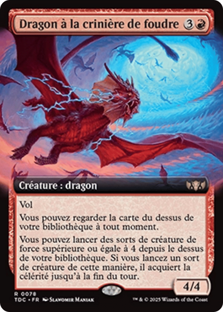 Dragon à la crinière de foudre — Tarkir: Dragonstorm Commander — Magic: The Gathering