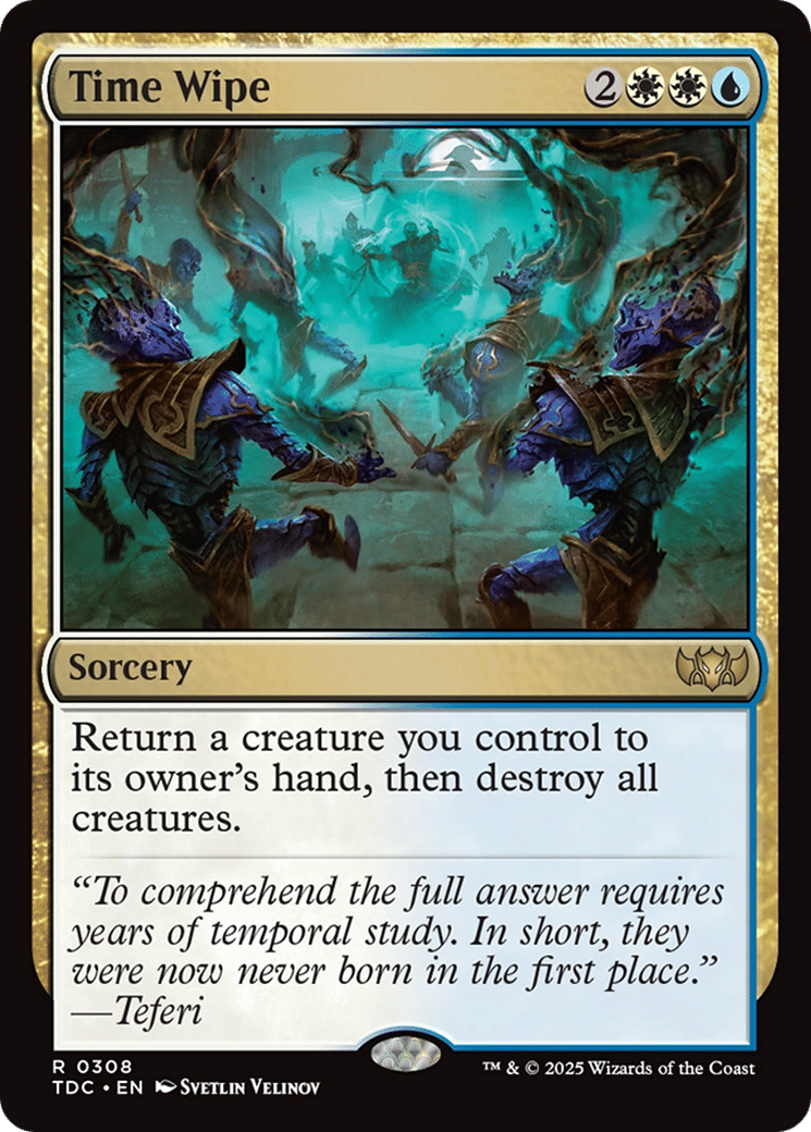 Time Wipe — Tarkir: Dragonstorm Commander — Magic: The Gathering