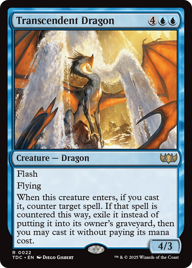 Transcendent Dragon — Tarkir: Dragonstorm Commander — Magic: The Gathering