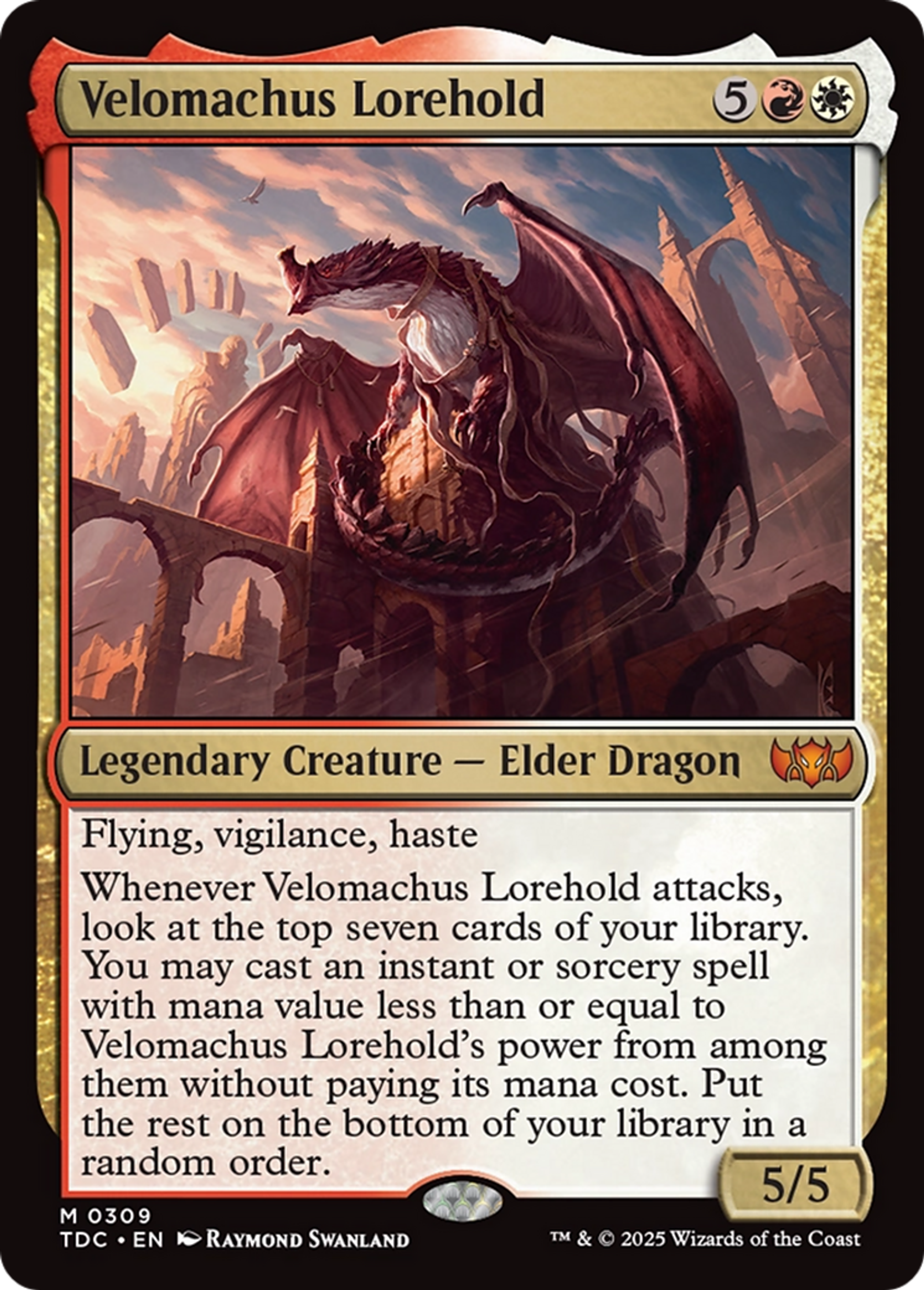 Velomachus Lorehold — Tarkir: Dragonstorm Commander — Magic: The Gathering