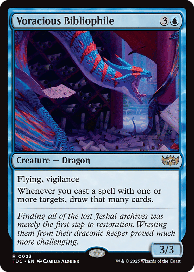 Voracious Bibliophile — Tarkir: Dragonstorm Commander — Magic: The Gathering