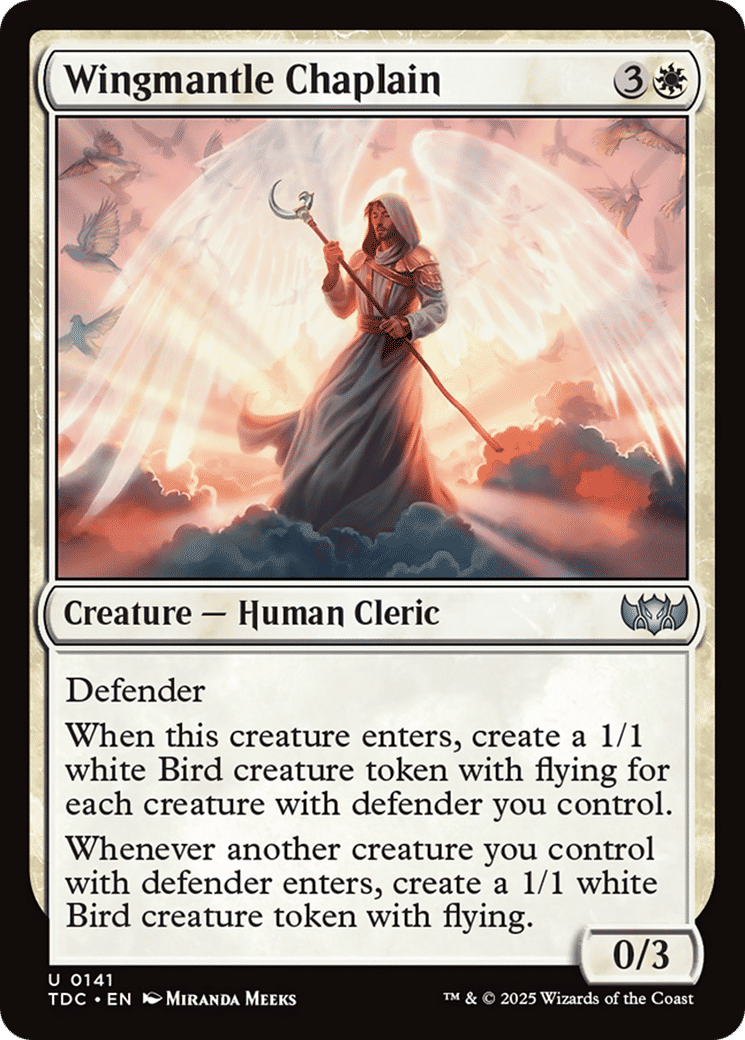 Wingmantle Chaplain — Tarkir: Dragonstorm Commander — Magic: The Gathering