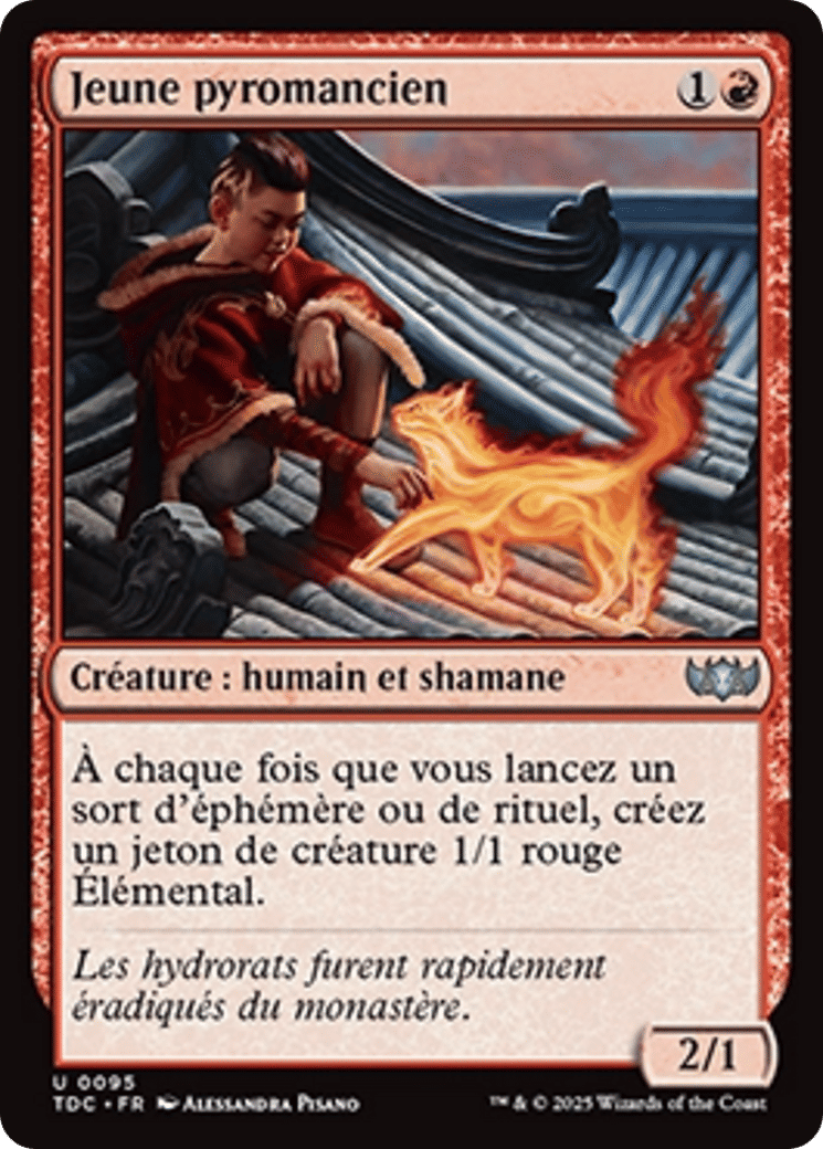 Jeune pyromancien — Tarkir: Dragonstorm Commander — Magic: The Gathering