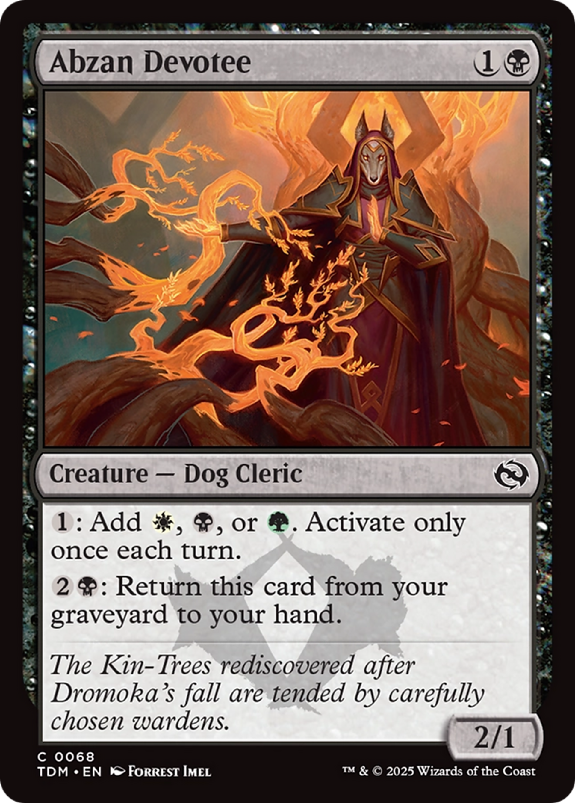 Abzan Devotee — Tarkir: Dragonstorm — Magic: The Gathering