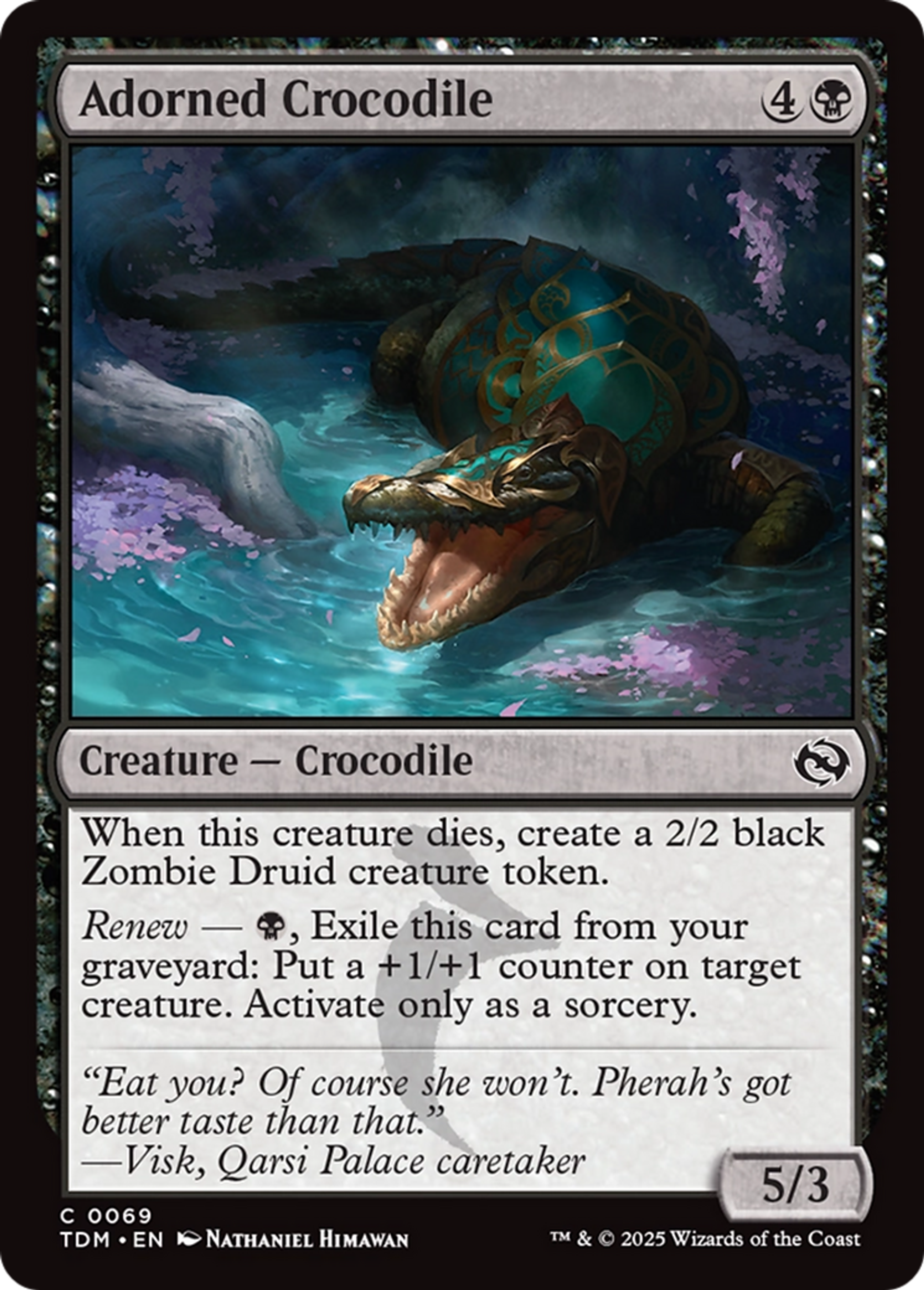 Adorned Crocodile — Tarkir: Dragonstorm — Magic: The Gathering