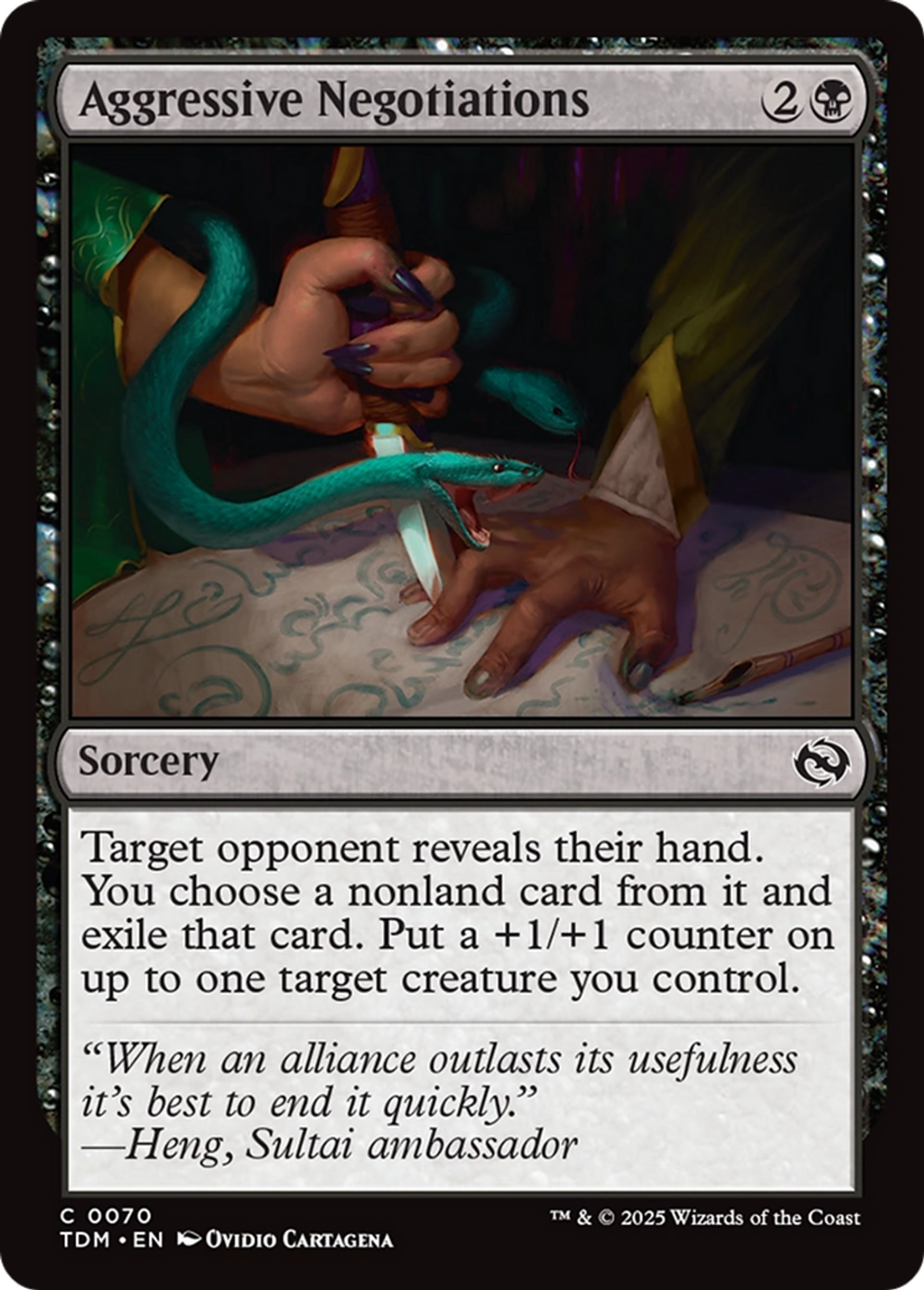 Aggressive Negotiations — Tarkir: Dragonstorm — Magic: The Gathering