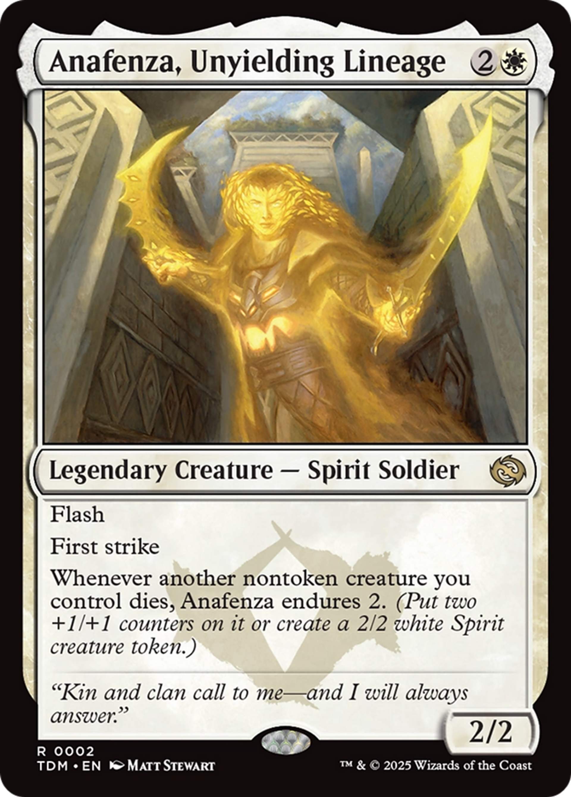 Anafenza, Unyielding Lineage — Tarkir: Dragonstorm — Magic: The Gathering