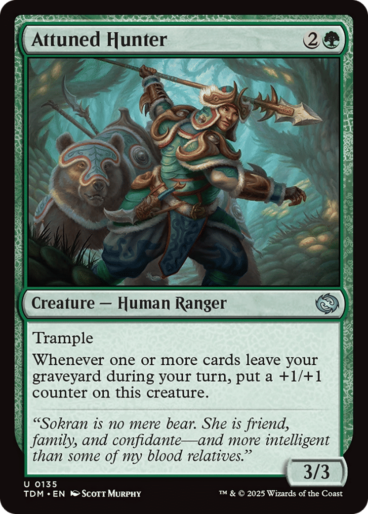 Attuned Hunter — Tarkir: Dragonstorm — Magic: The Gathering