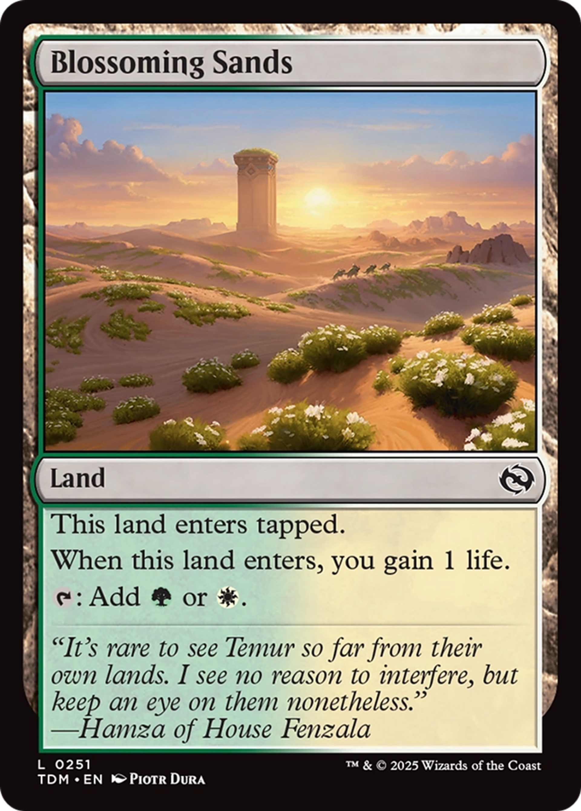 Blossoming Sands — Tarkir: Dragonstorm — Magic: The Gathering