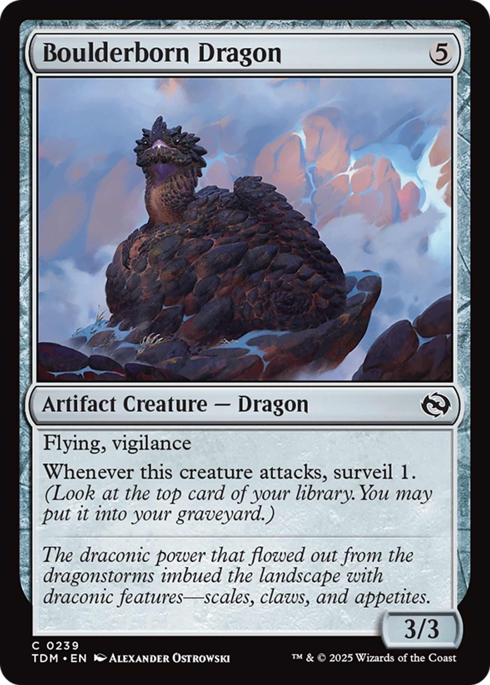 Boulderborn Dragon — Tarkir: Dragonstorm — Magic: The Gathering