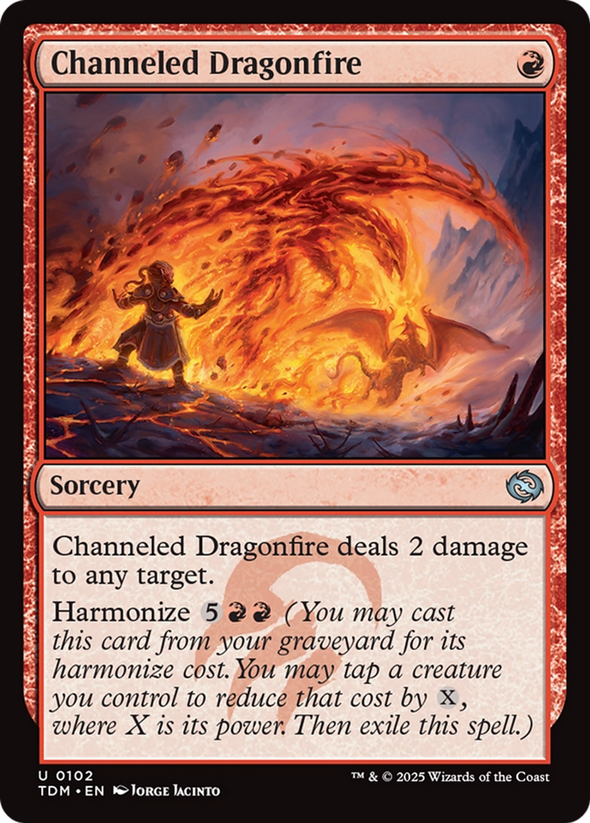 Channeled Dragonfire — Tarkir: Dragonstorm — Magic: The Gathering