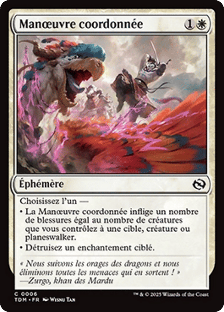 Manœuvre coordonnée — Tarkir: Dragonstorm — Magic: The Gathering