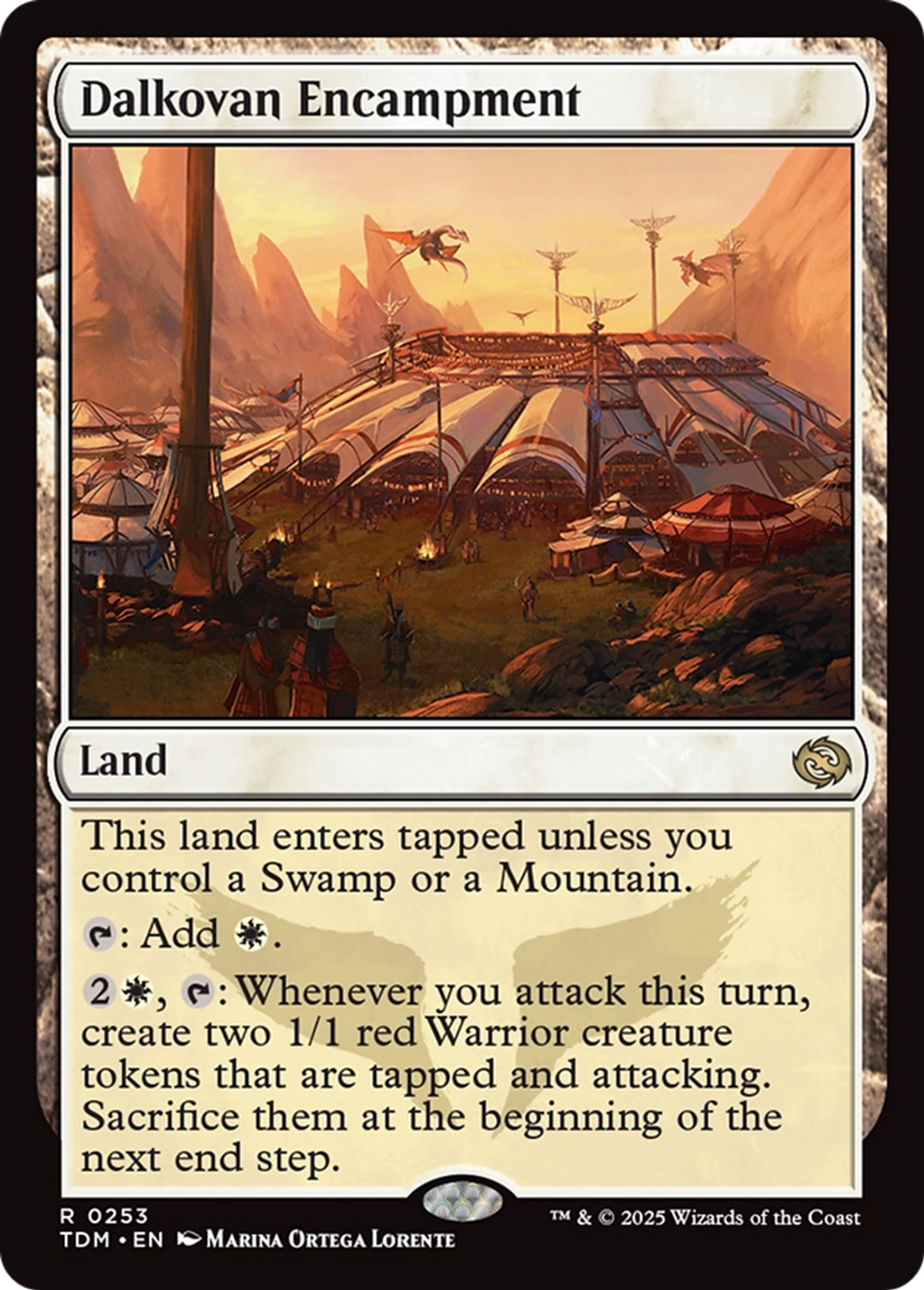 Dalkovan Encampment — Tarkir: Dragonstorm — Magic: The Gathering
