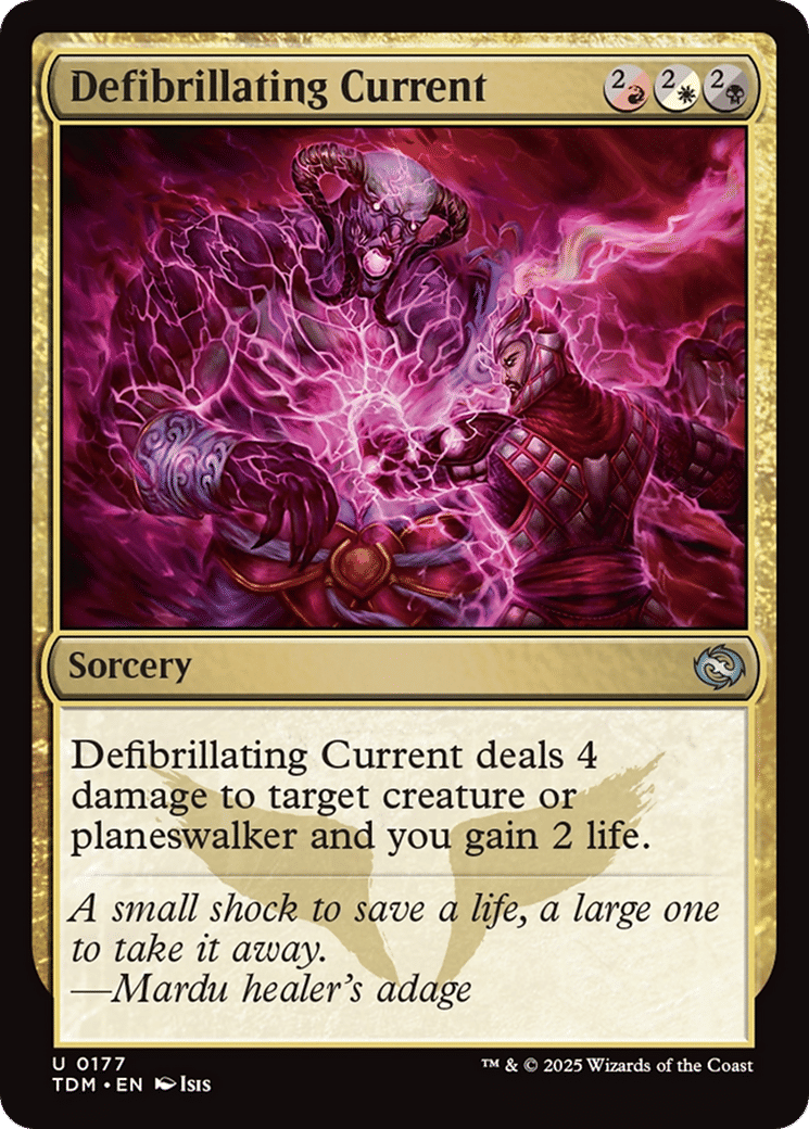 Defibrillating Current — Tarkir: Dragonstorm — Magic: The Gathering