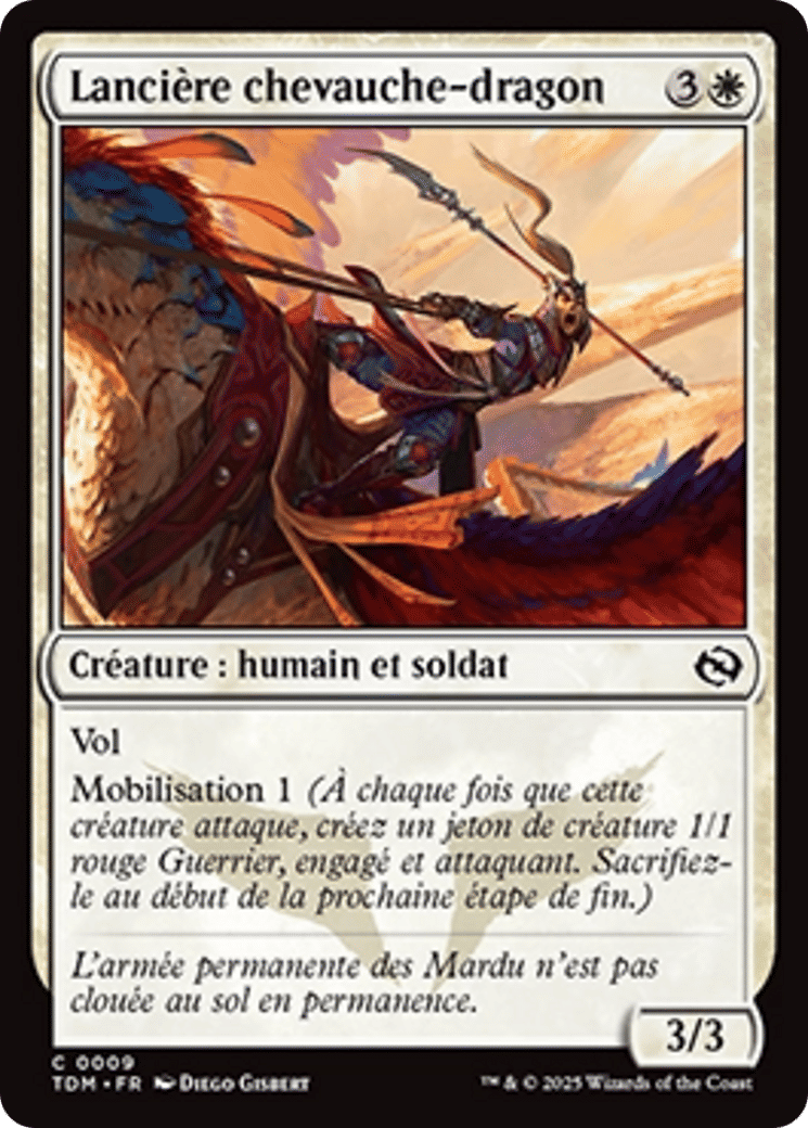 Lancière chevauche-dragon — Tarkir: Dragonstorm — Magic: The Gathering