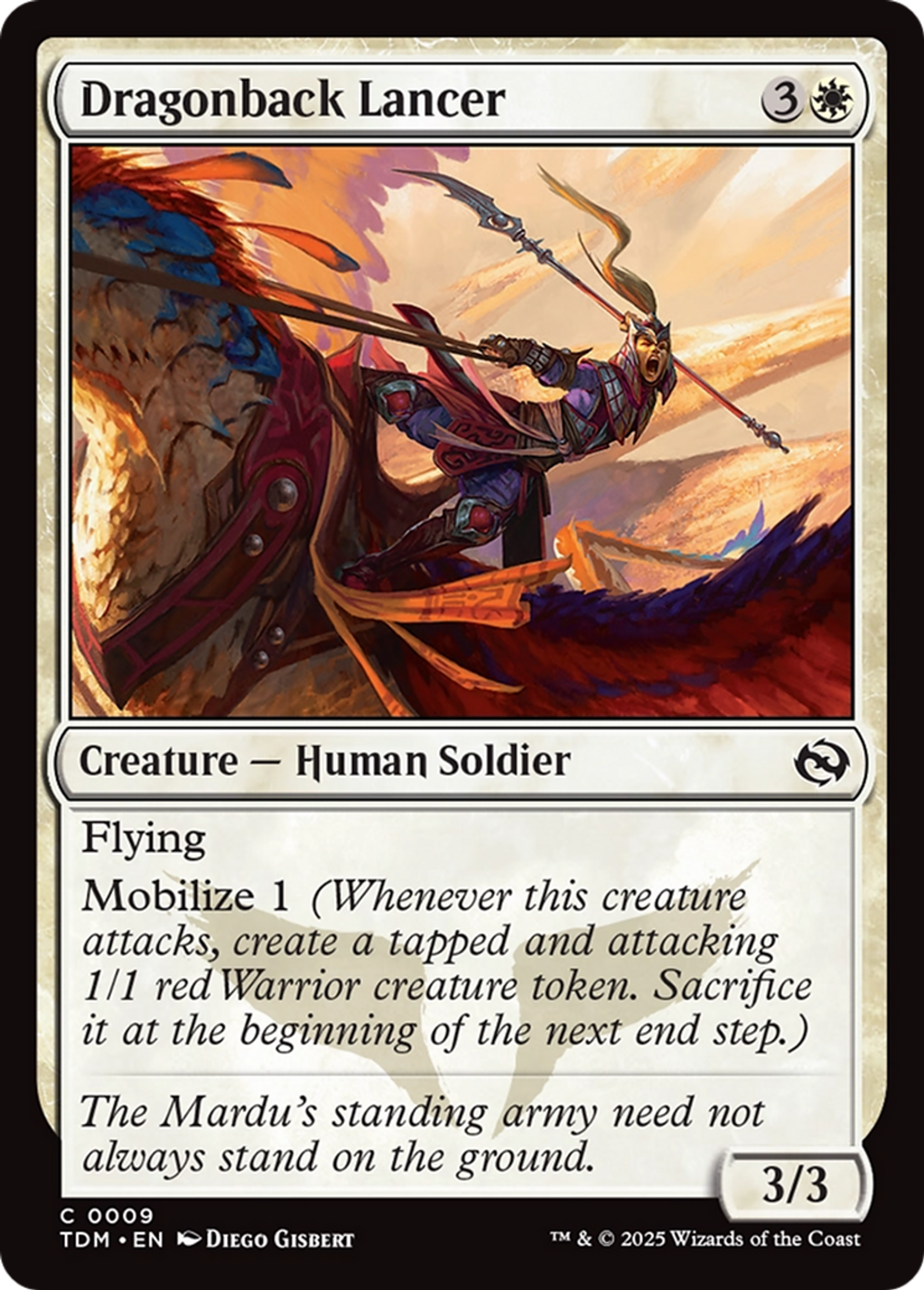 Lancière chevauche-dragon — Tarkir: Dragonstorm — Magic: The Gathering