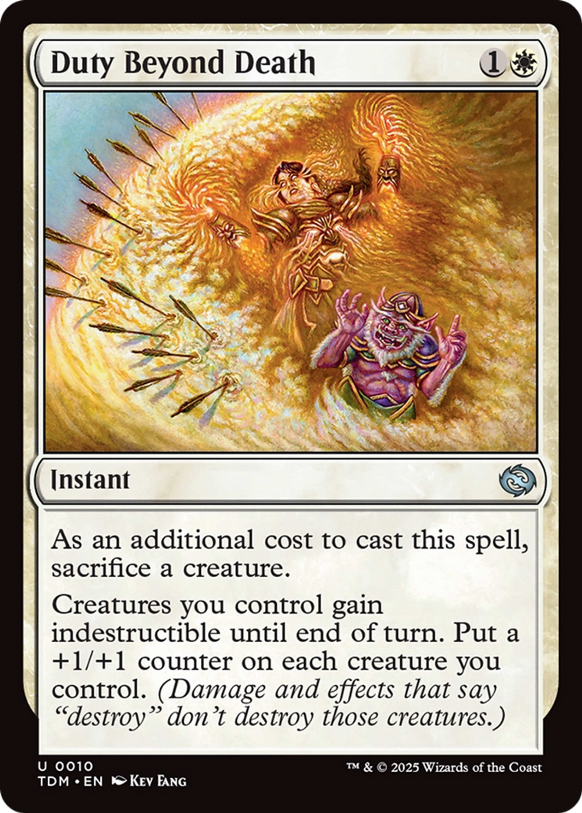 Devoir par-delà la mort — Tarkir: Dragonstorm — Magic: The Gathering