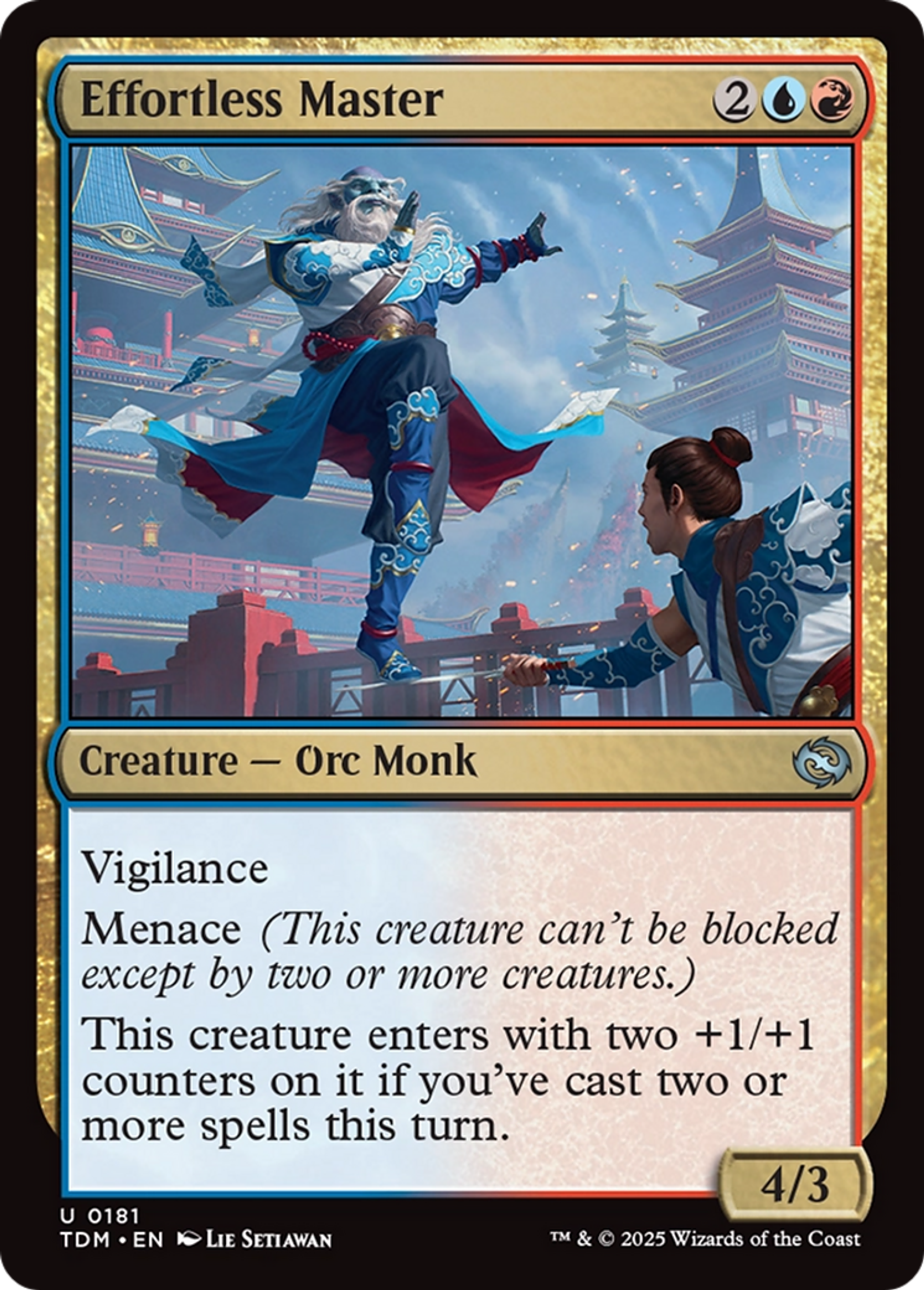 Effortless Master — Tarkir: Dragonstorm — Magic: The Gathering