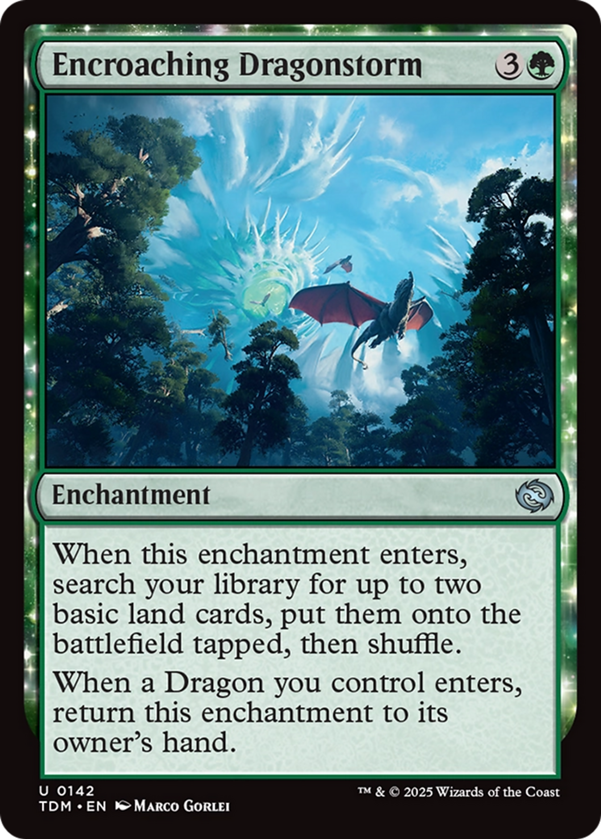 Encroaching Dragonstorm — Tarkir: Dragonstorm — Magic: The Gathering