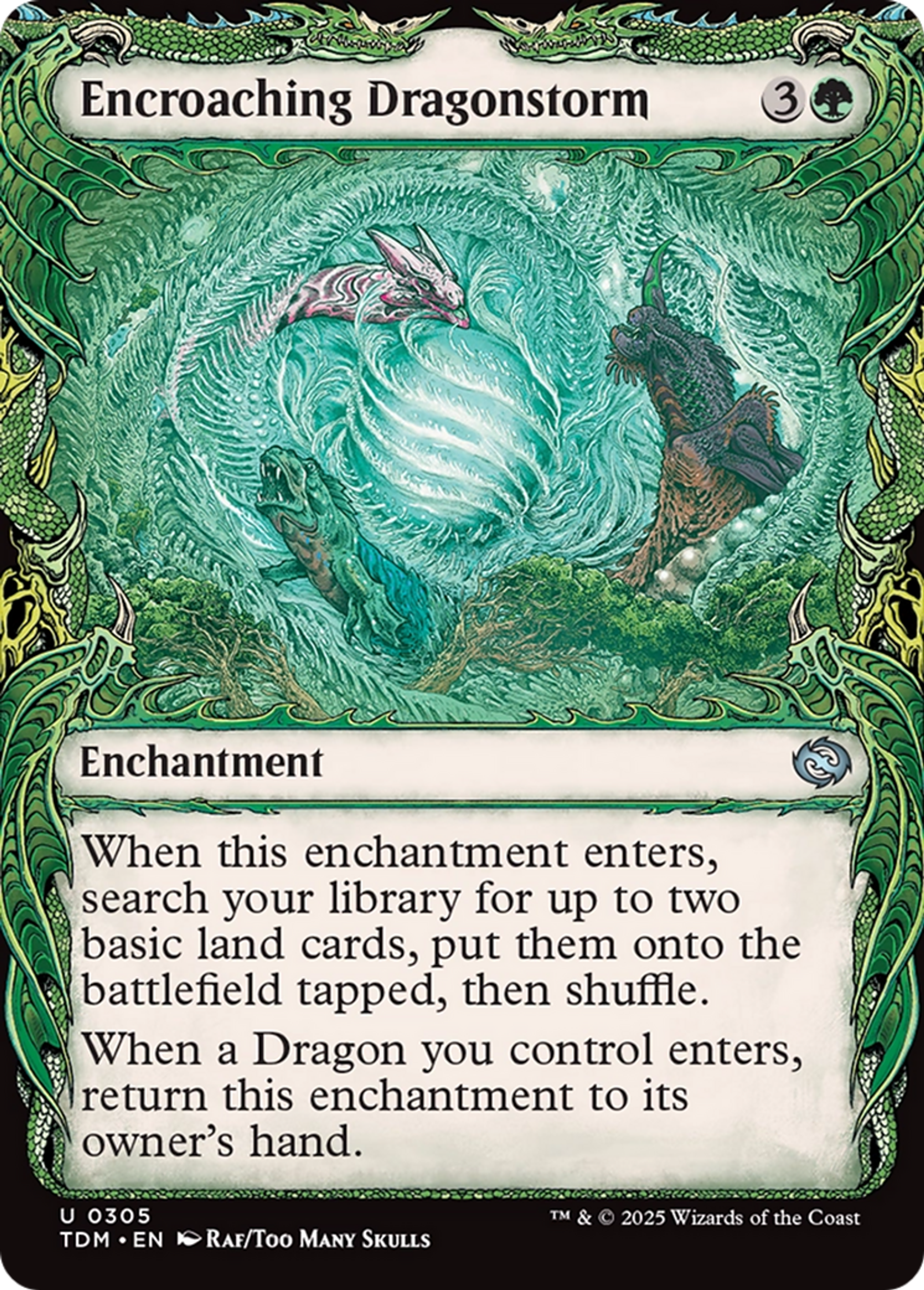 Orage des dragons empiétant — Tarkir: Dragonstorm — Magic: The Gathering