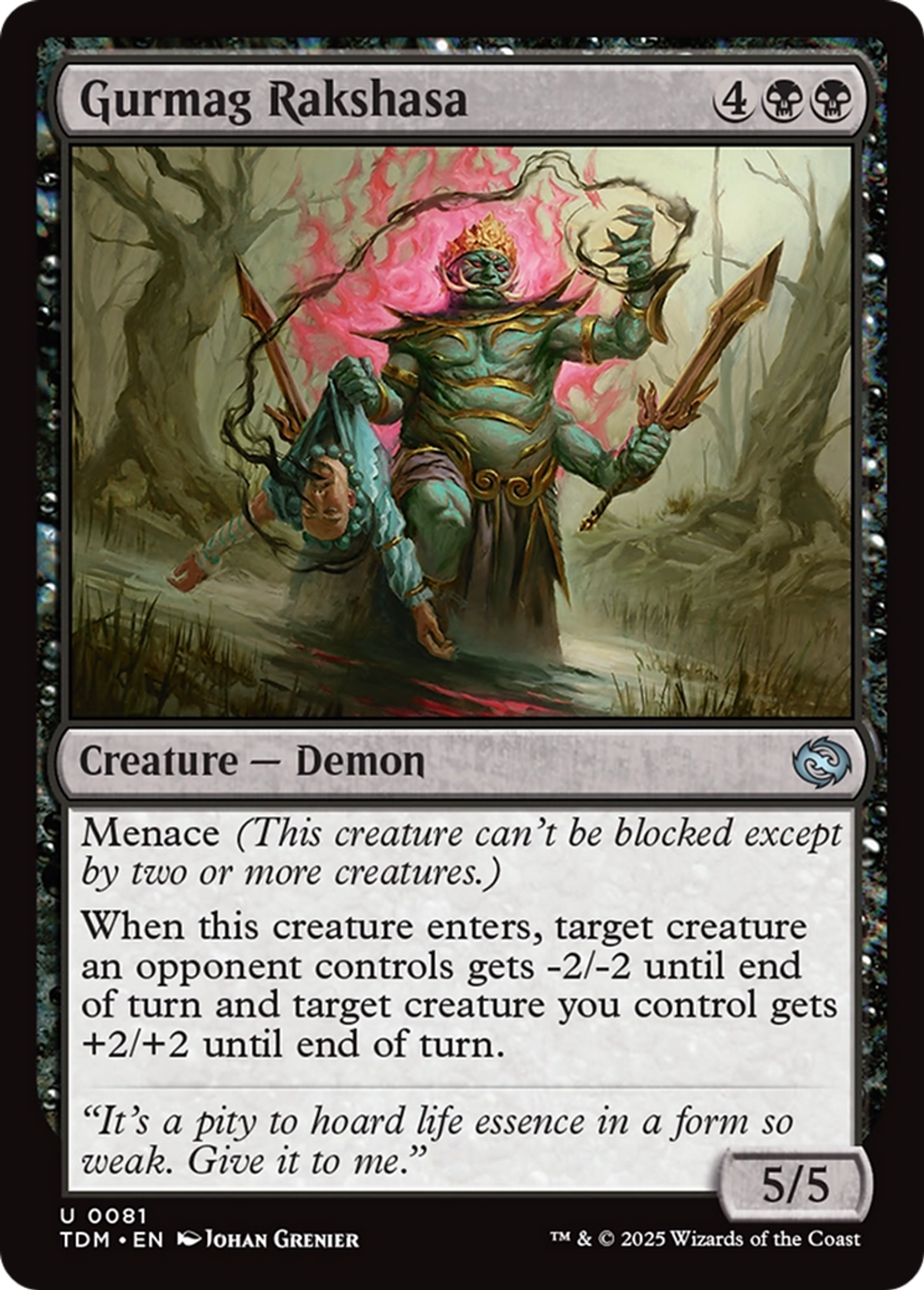 Gurmag Rakshasa — Tarkir: Dragonstorm — Magic: The Gathering