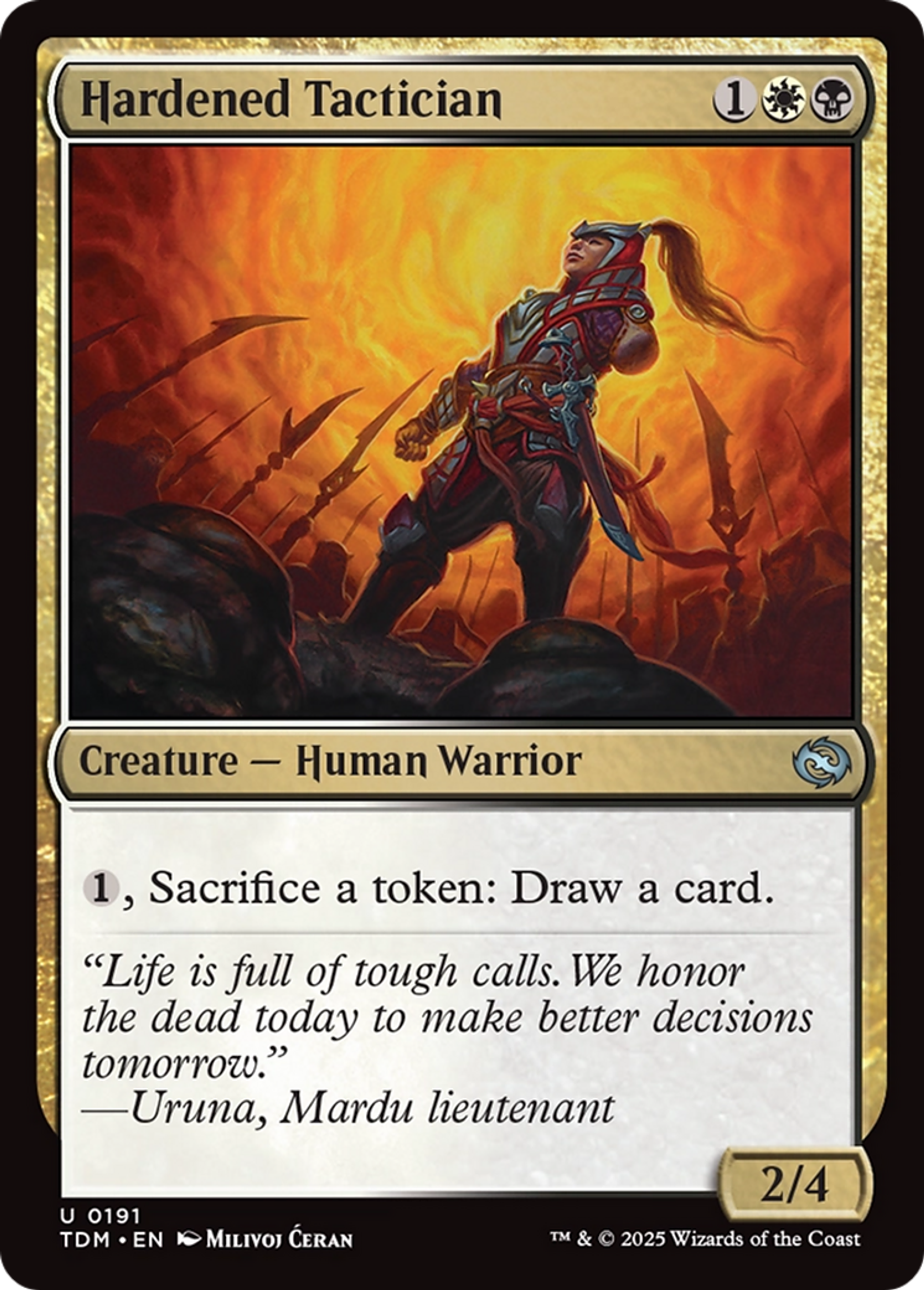 Tacticienne endurcie — Tarkir: Dragonstorm — Magic: The Gathering