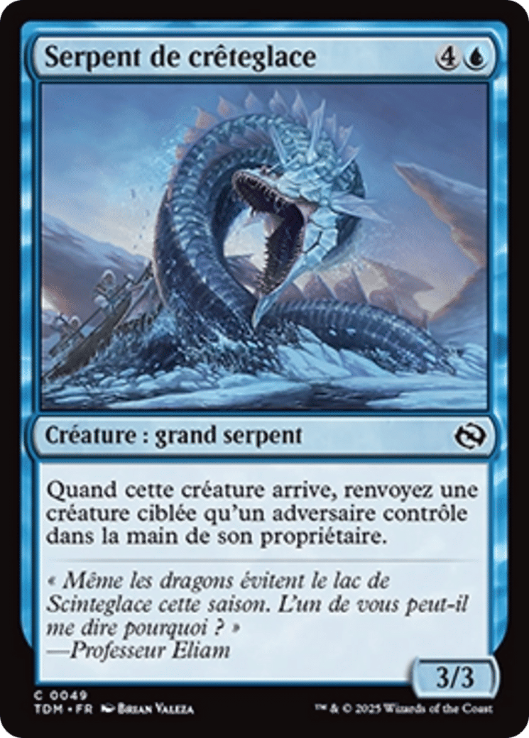 Serpent de crêteglace — Tarkir: Dragonstorm — Magic: The Gathering