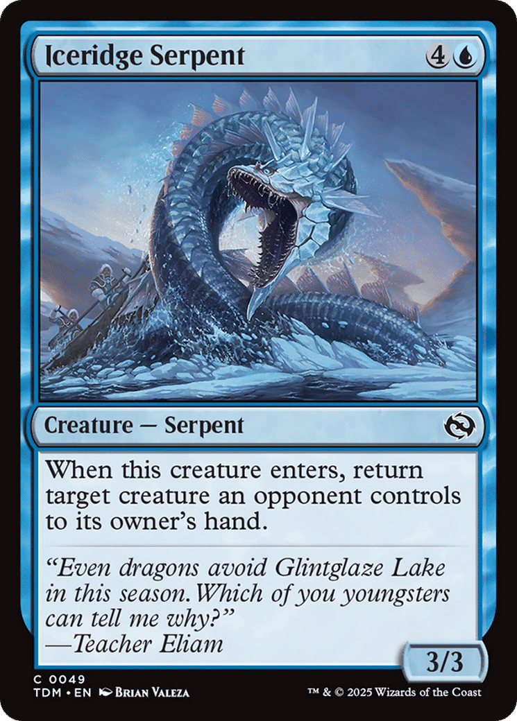 Iceridge Serpent — Tarkir: Dragonstorm — Magic: The Gathering