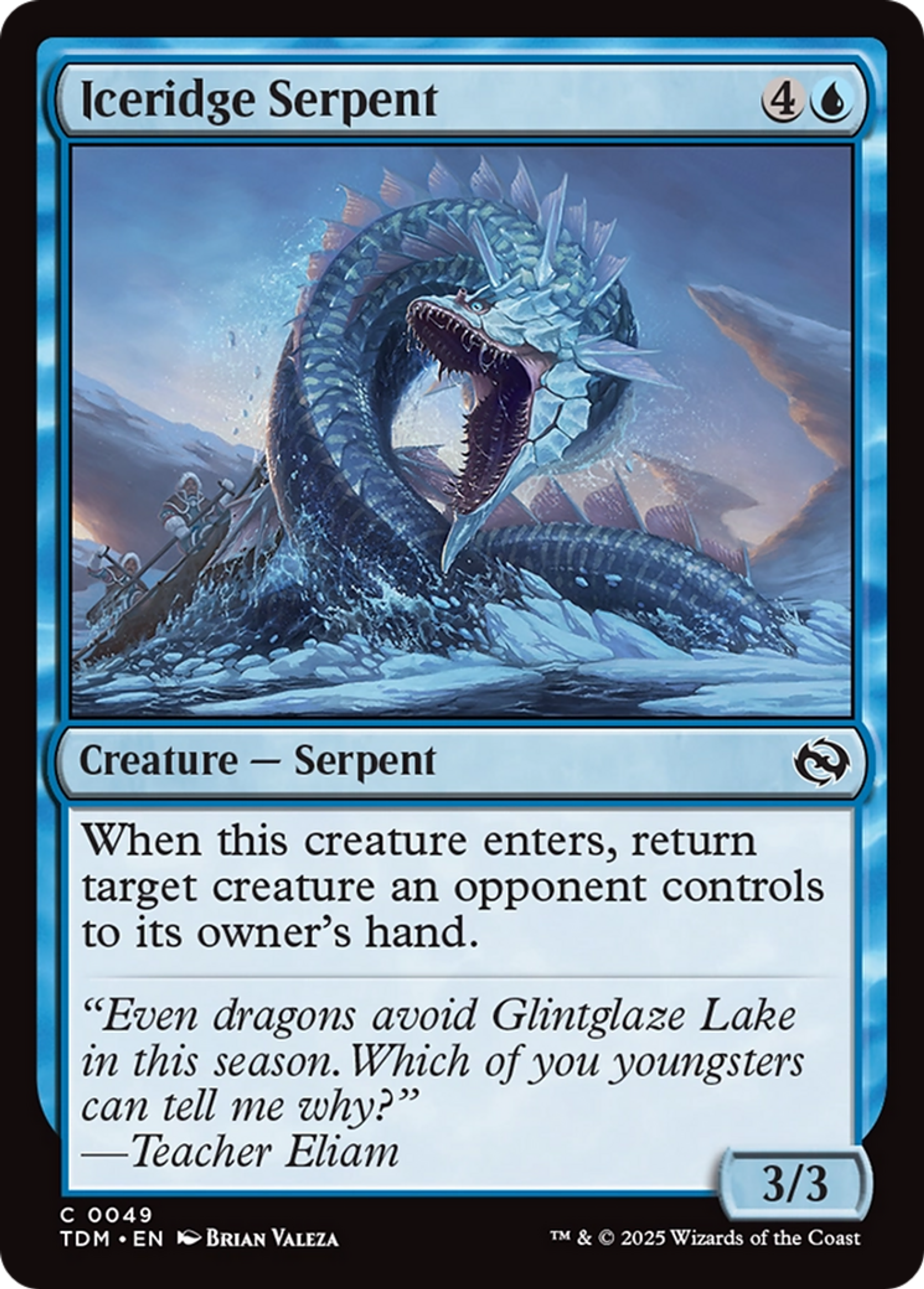 Iceridge Serpent — Tarkir: Dragonstorm — Magic: The Gathering