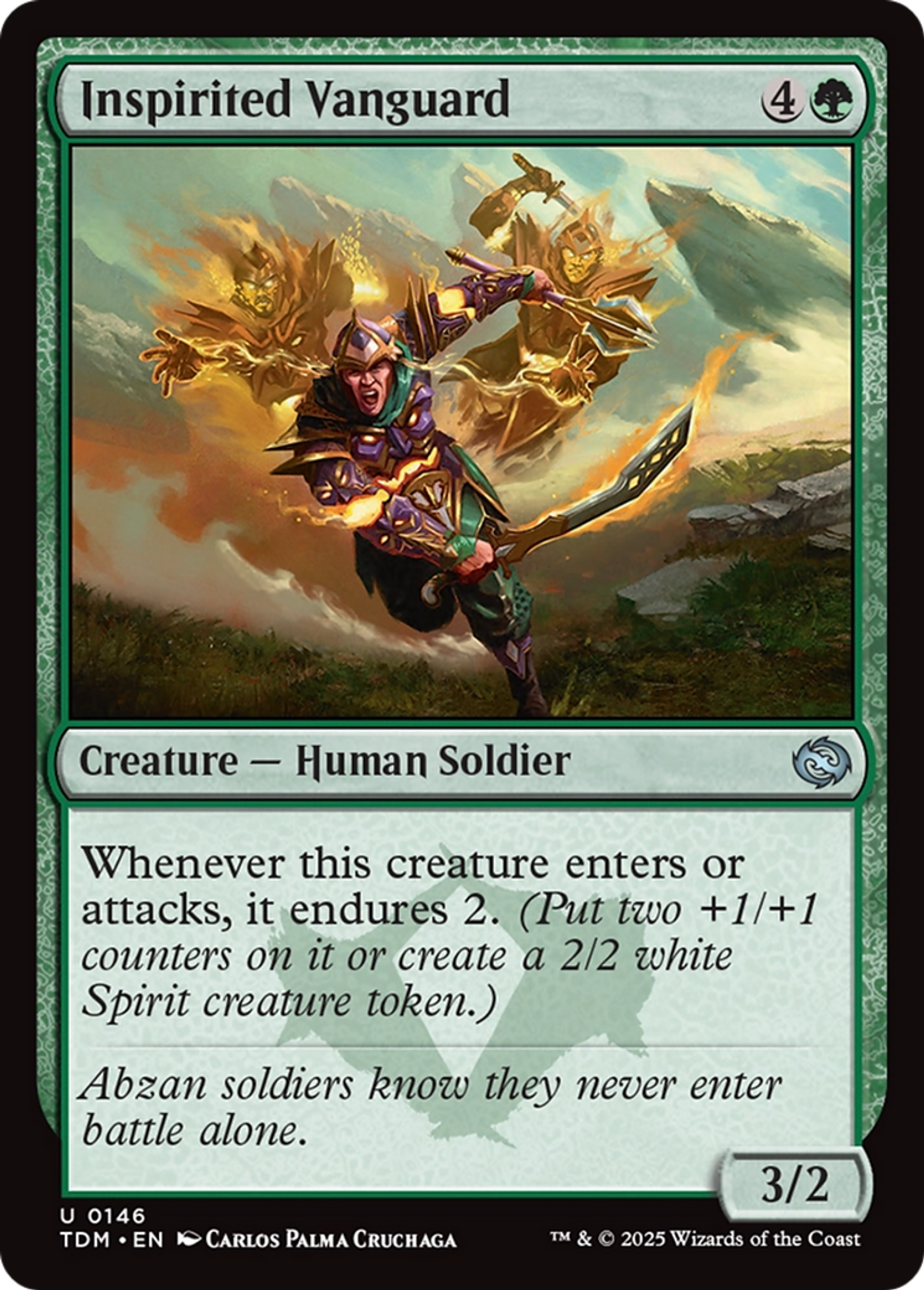 Inspirited Vanguard — Tarkir: Dragonstorm — Magic: The Gathering