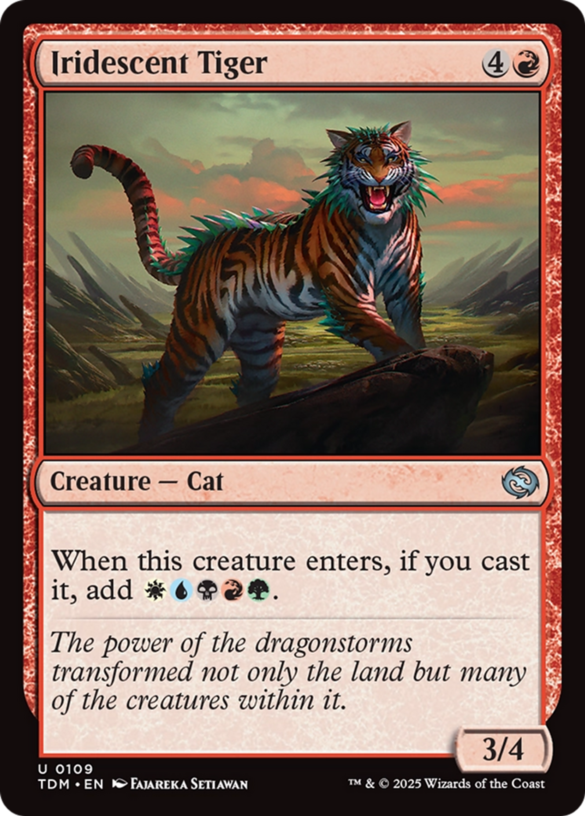 Tigre iridescent — Tarkir: Dragonstorm — Magic: The Gathering