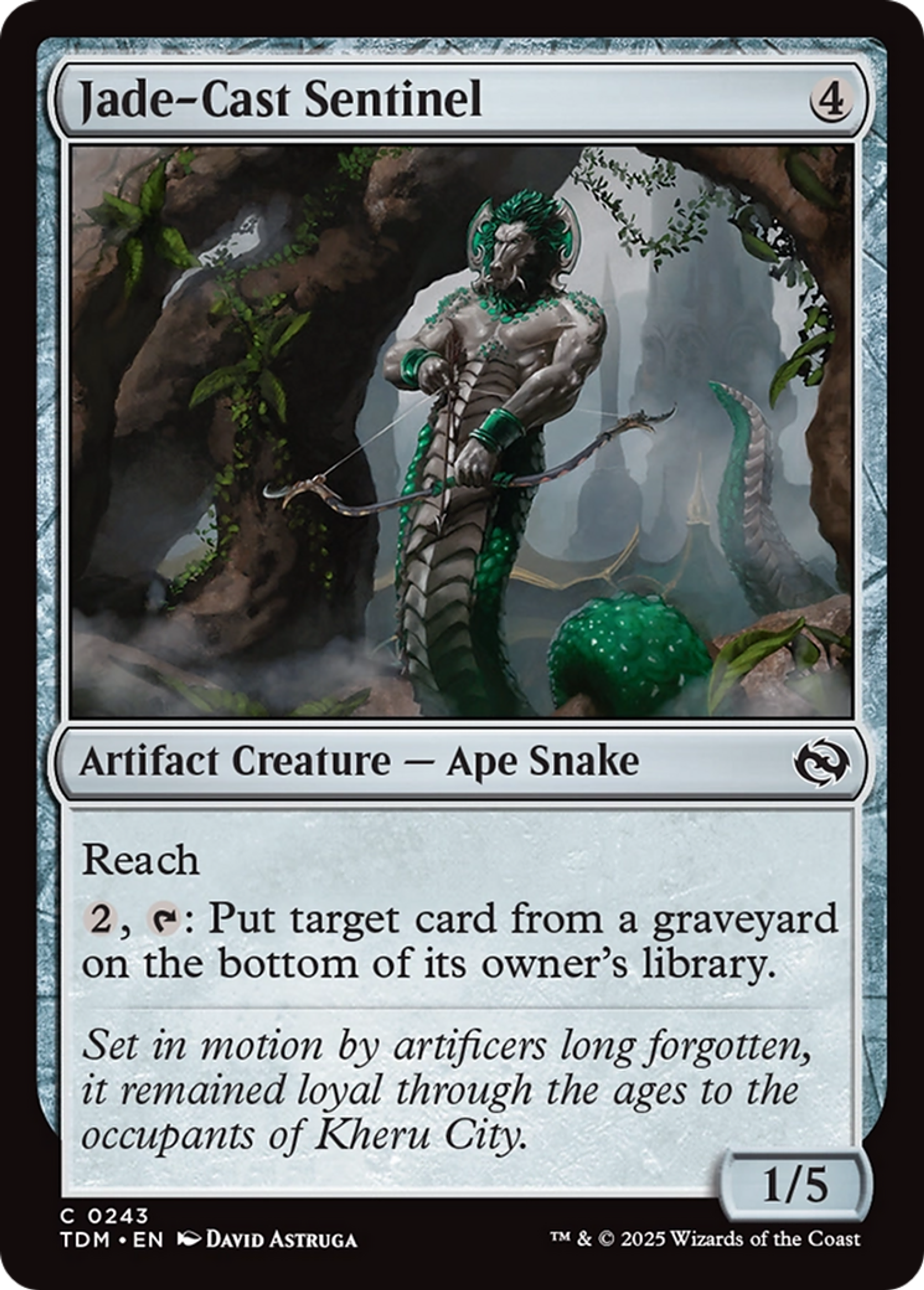 Jade-Cast Sentinel — Tarkir: Dragonstorm — Magic: The Gathering
