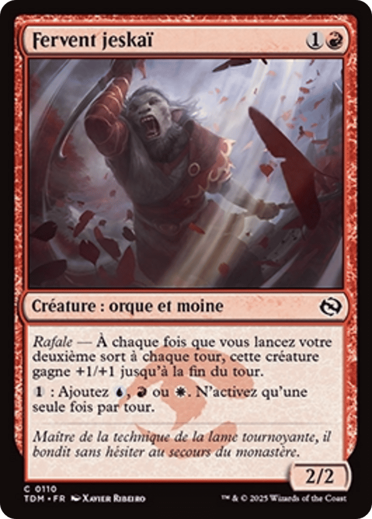 Fervent jeskaï — Tarkir: Dragonstorm — Magic: The Gathering