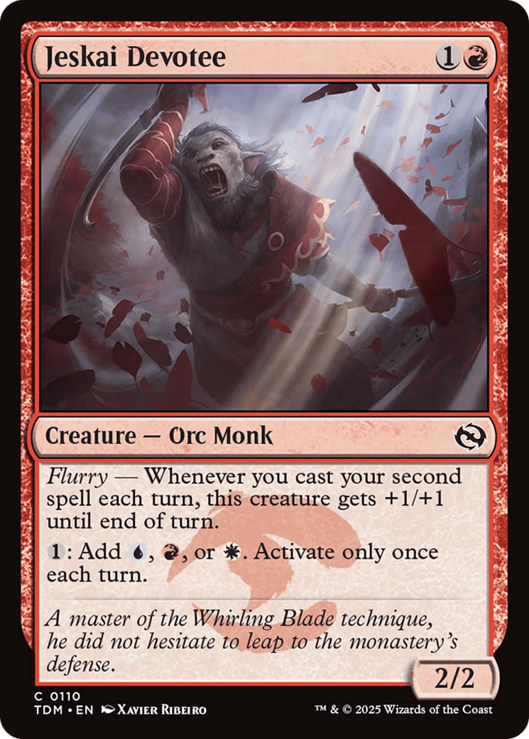 Jeskai Devotee — Tarkir: Dragonstorm — Magic: The Gathering