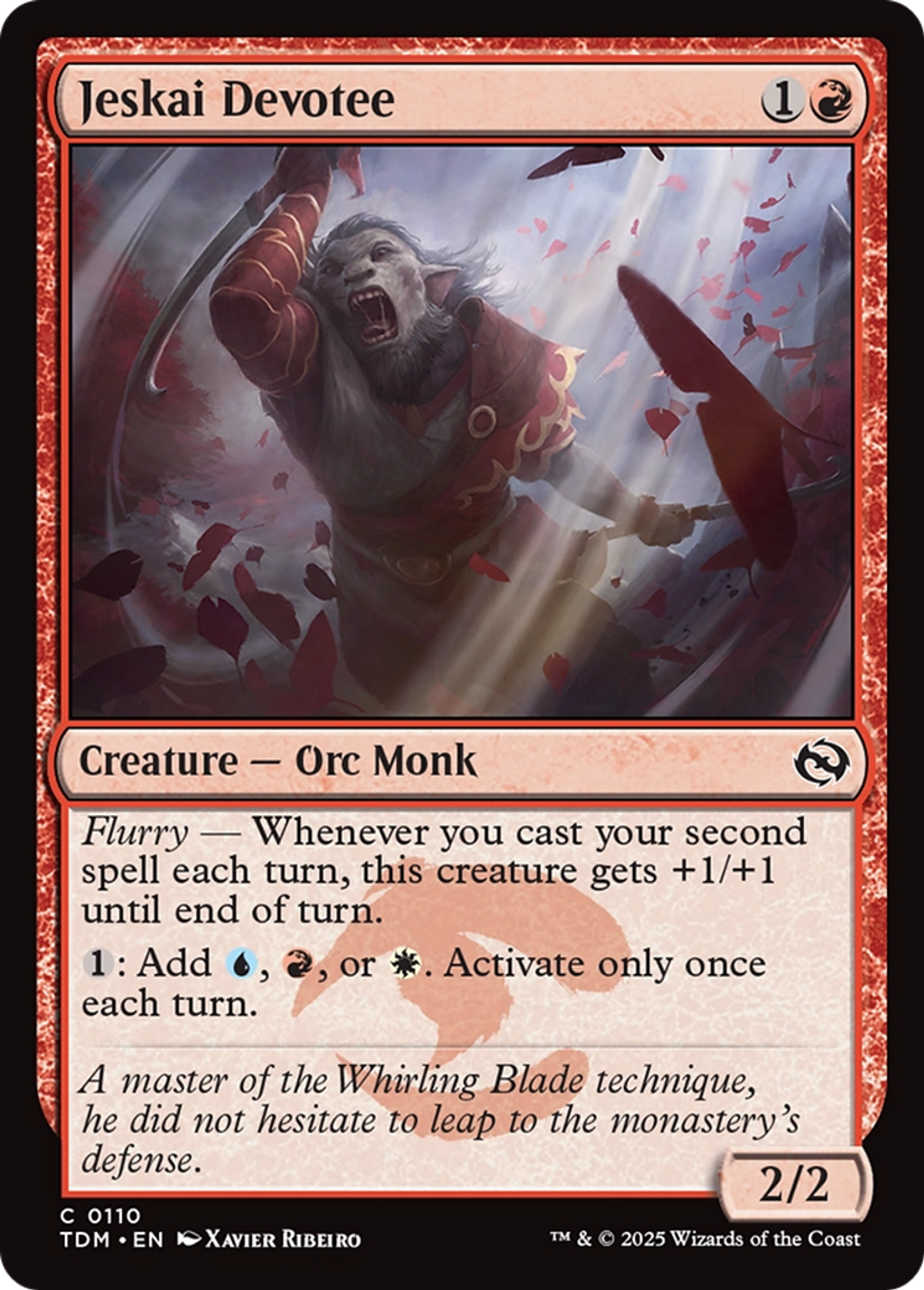 Jeskai Devotee — Tarkir: Dragonstorm — Magic: The Gathering