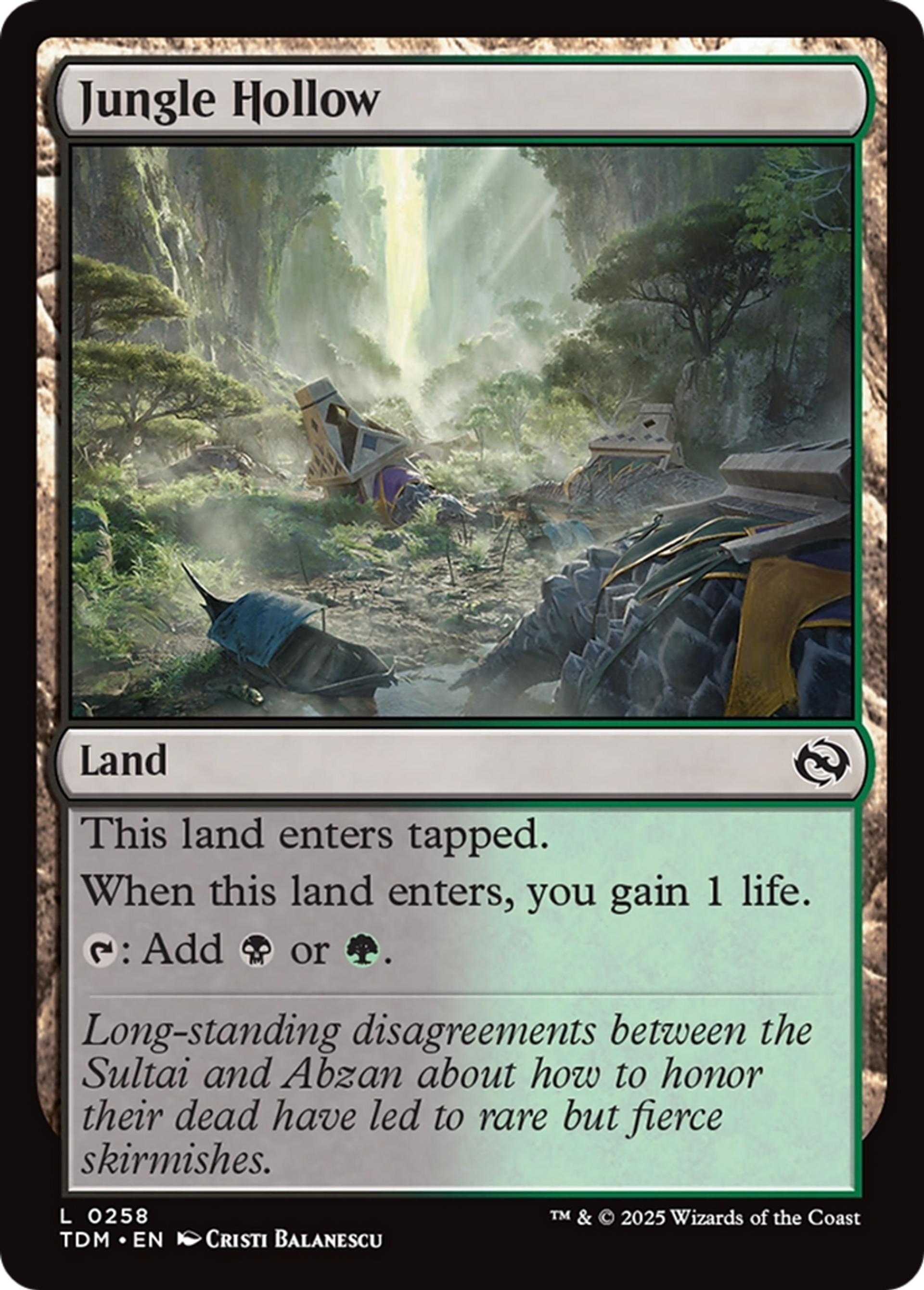 Jungle Hollow — Tarkir: Dragonstorm — Magic: The Gathering